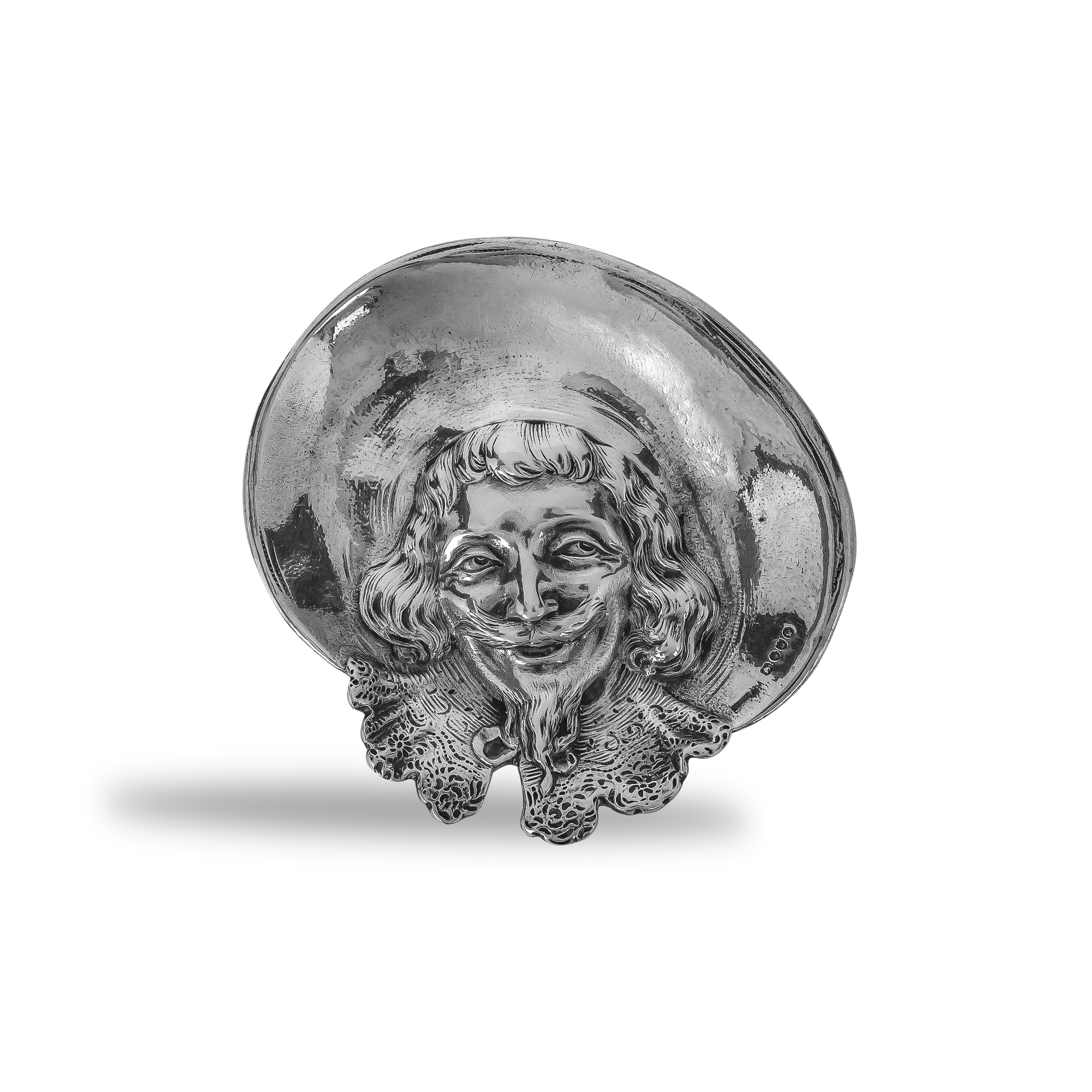 Silver Cavalier's Head Dish Hallmarked London_1
