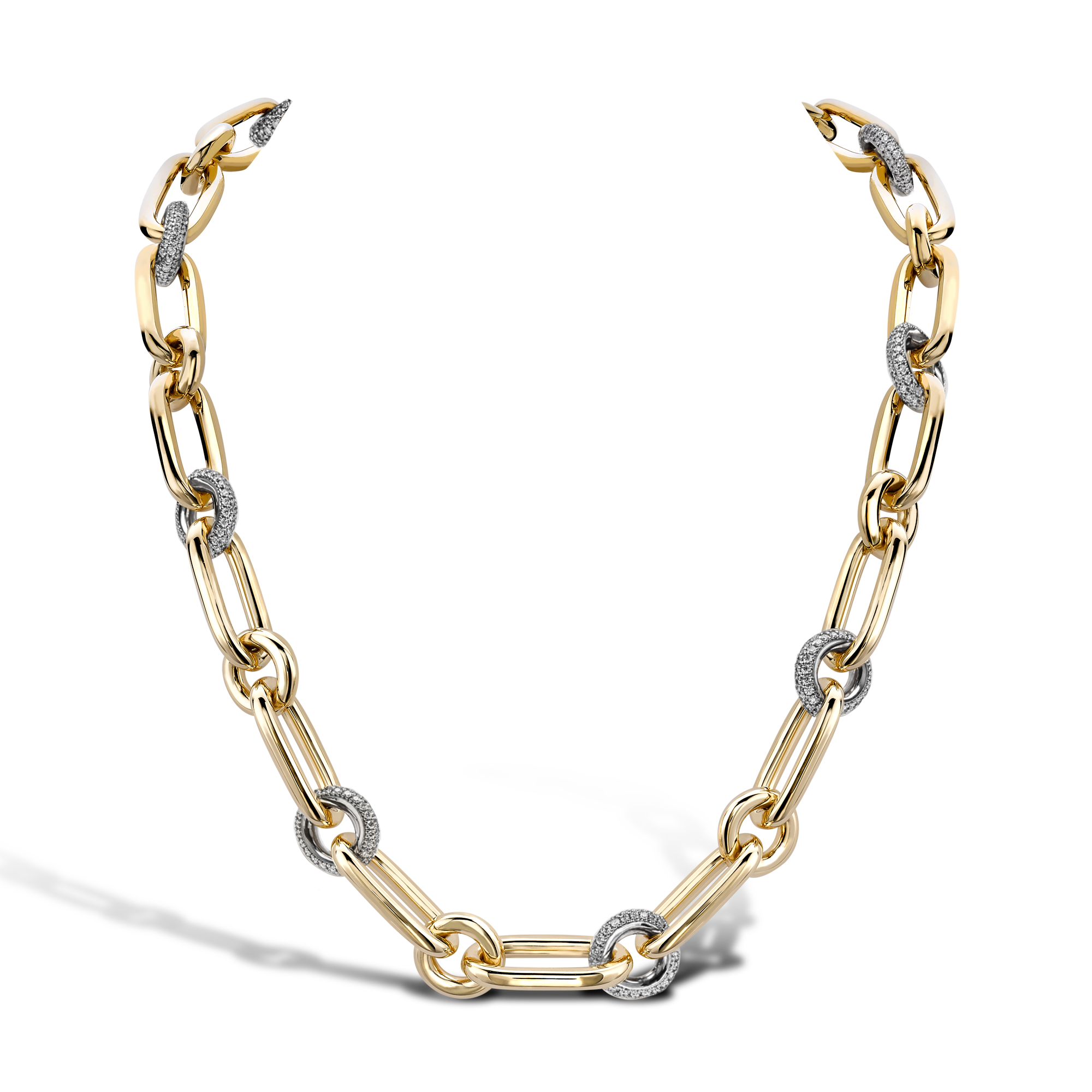 Havana Diamond Chain Necklace Brilliant Cut, Pave_1