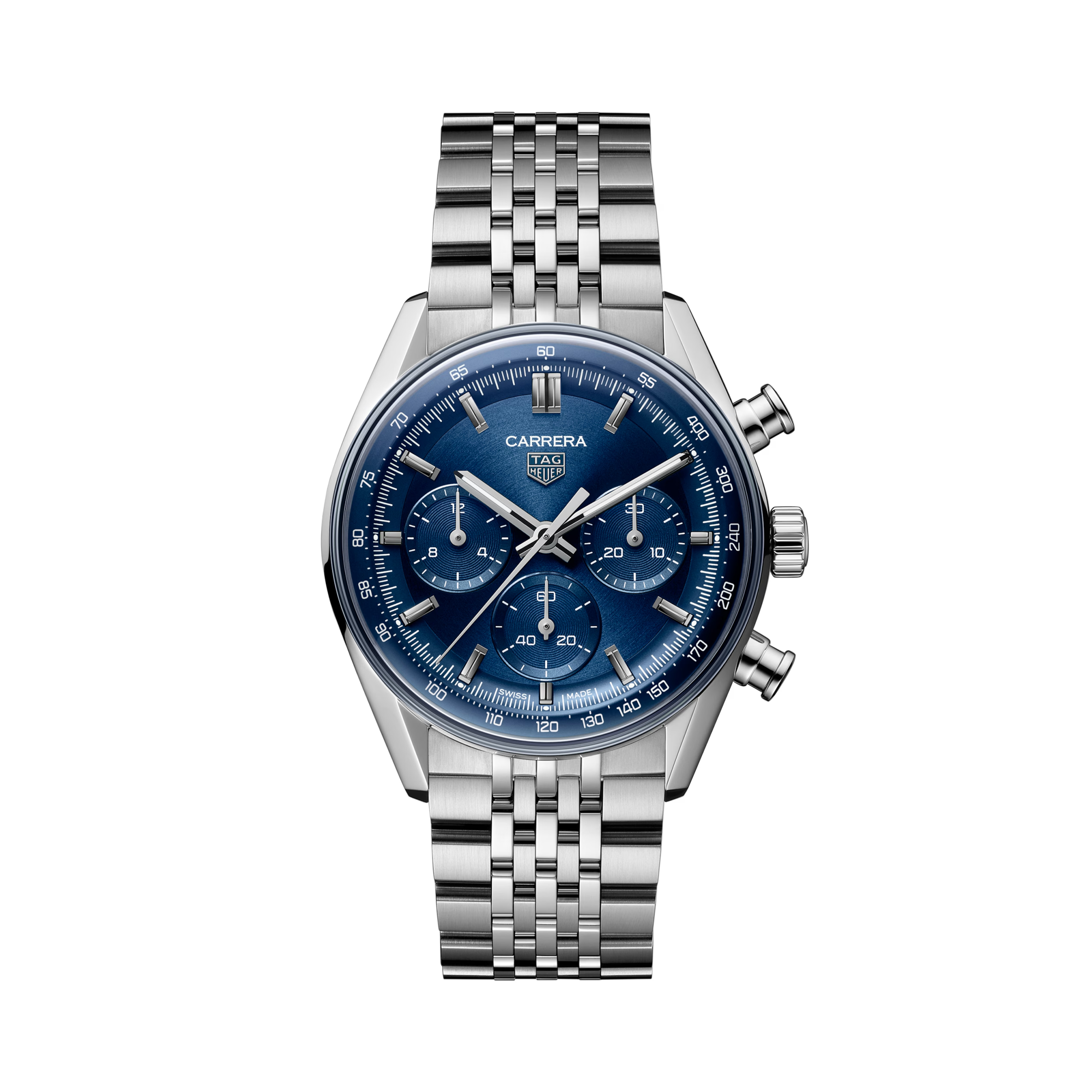 Tag Heuer Carrera Chronograph 41mm, Blue Dial, Baton Numerals_1