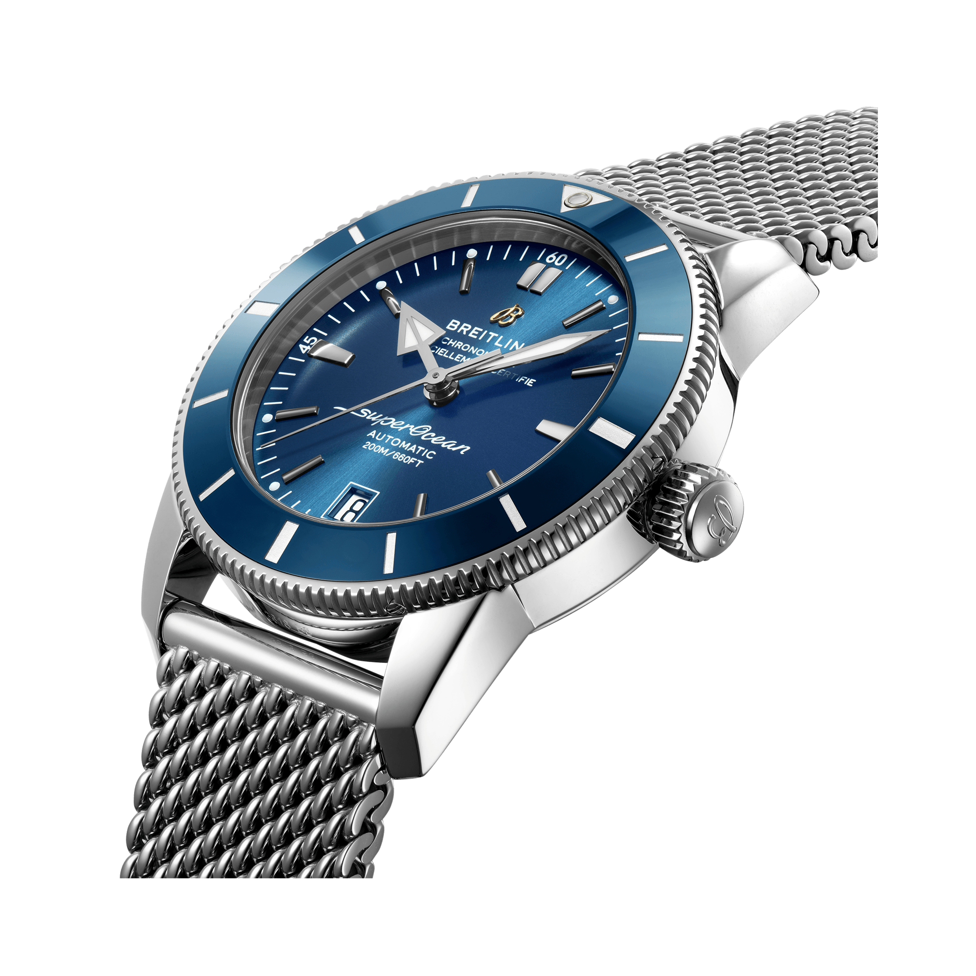 Breitling Superocean Heritage B20 Automatic 42mm, Blue Dial, Baton Numerals_3