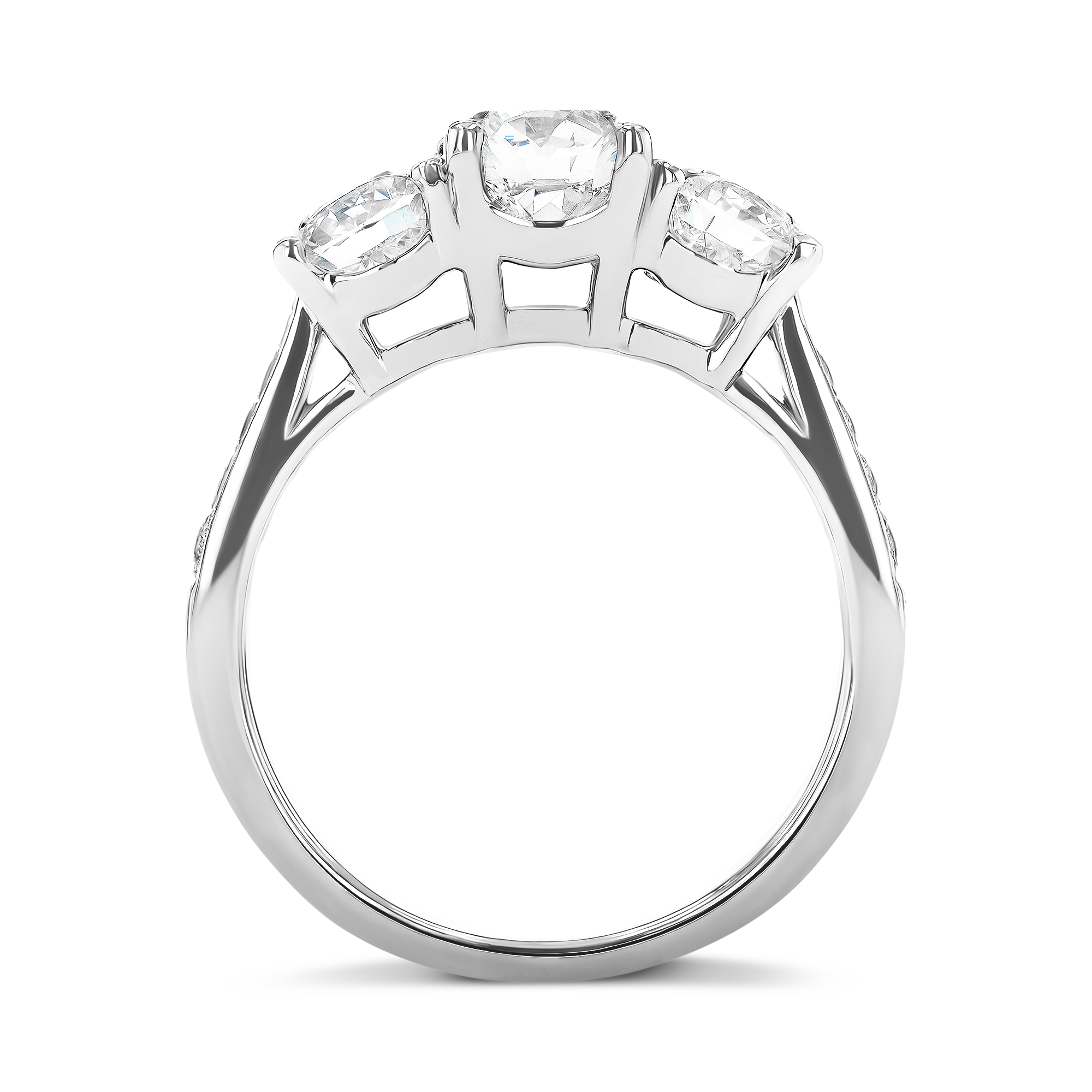 Duchess 2.00ct Diamond Three Stone Ring Brilliant cut, Claw set_3