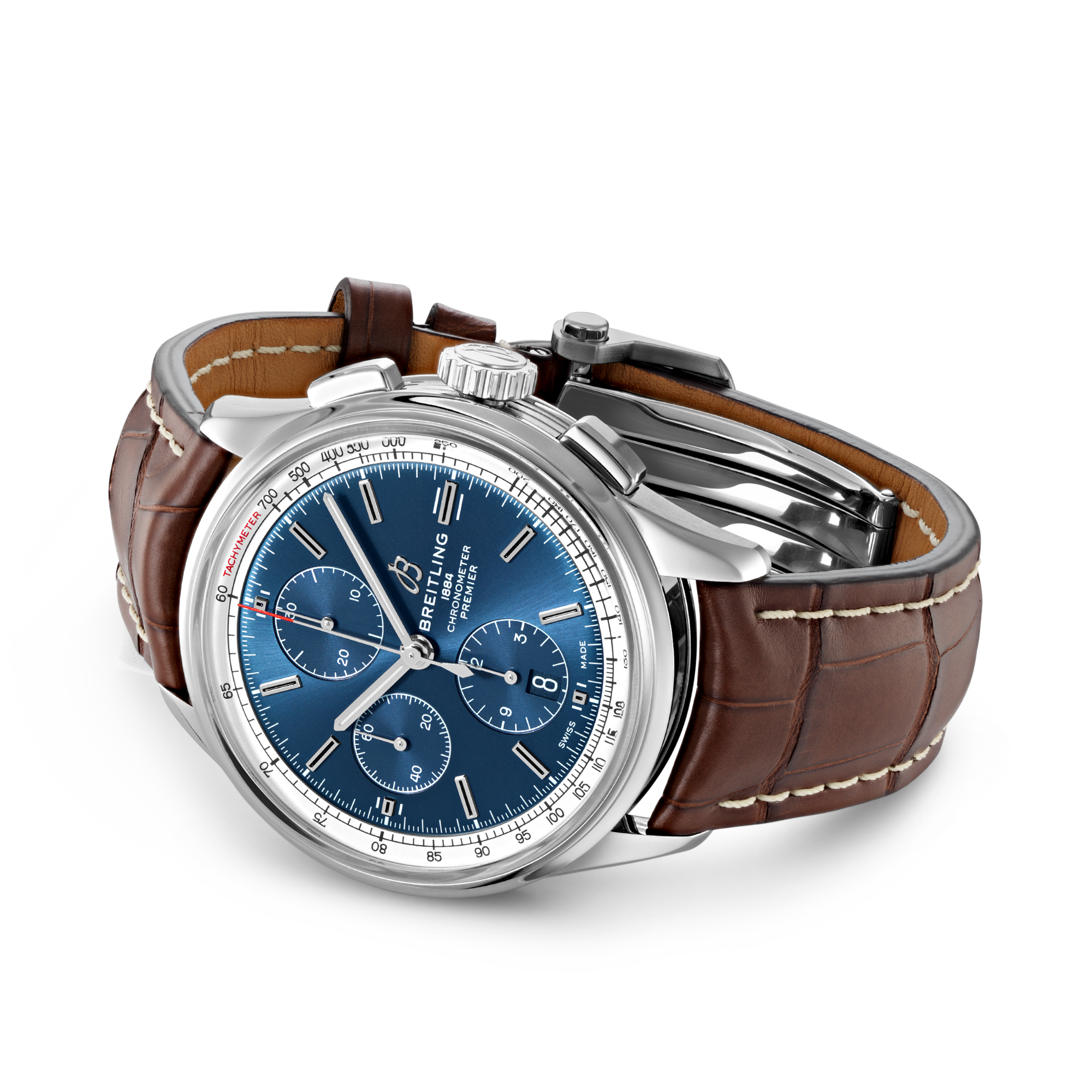 Breitling Premier Chronograph 42 42mm, Blue Dial, Baton Numerals_4
