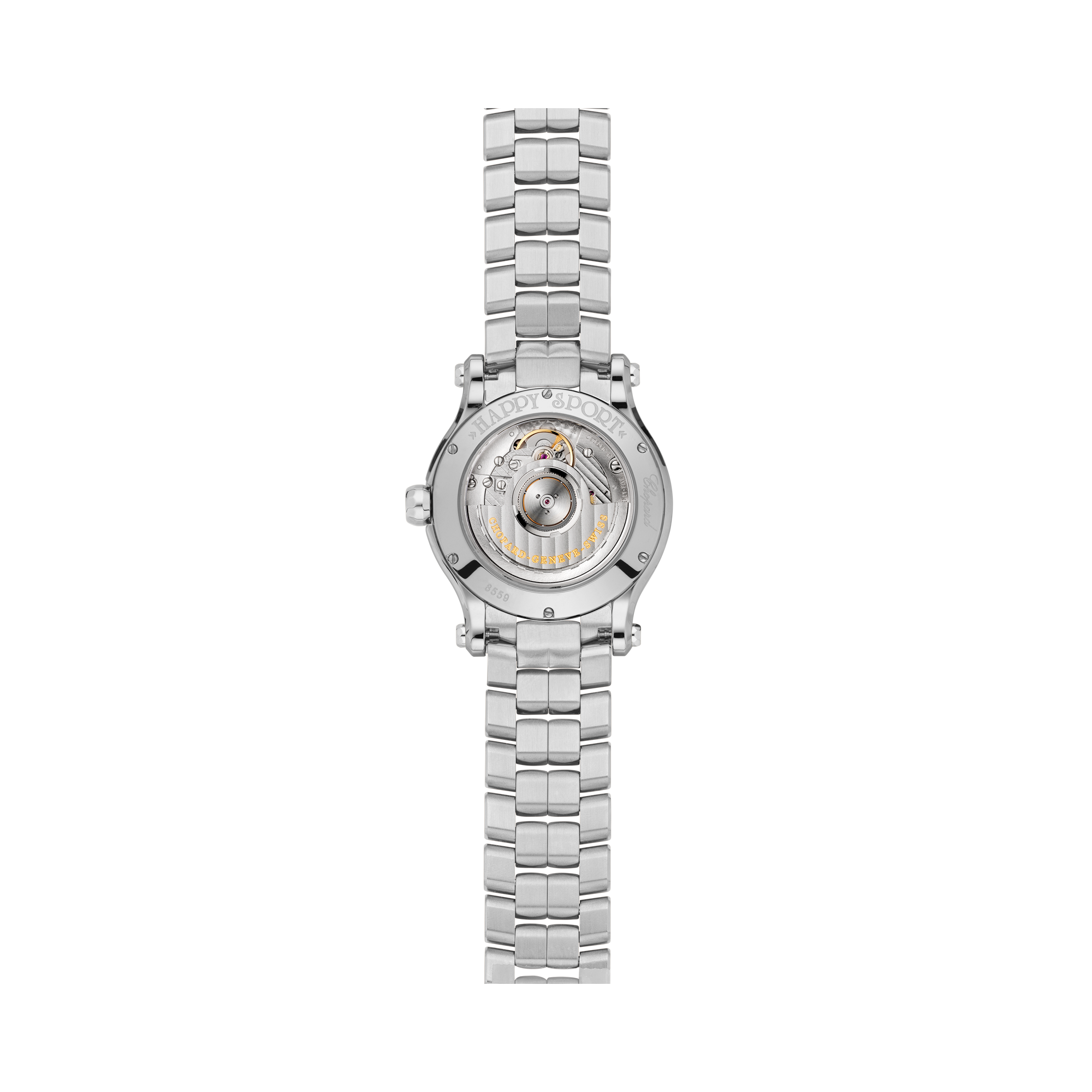 Chopard Happy Sport 36mm, Pink Dial, Roman Numerals_2