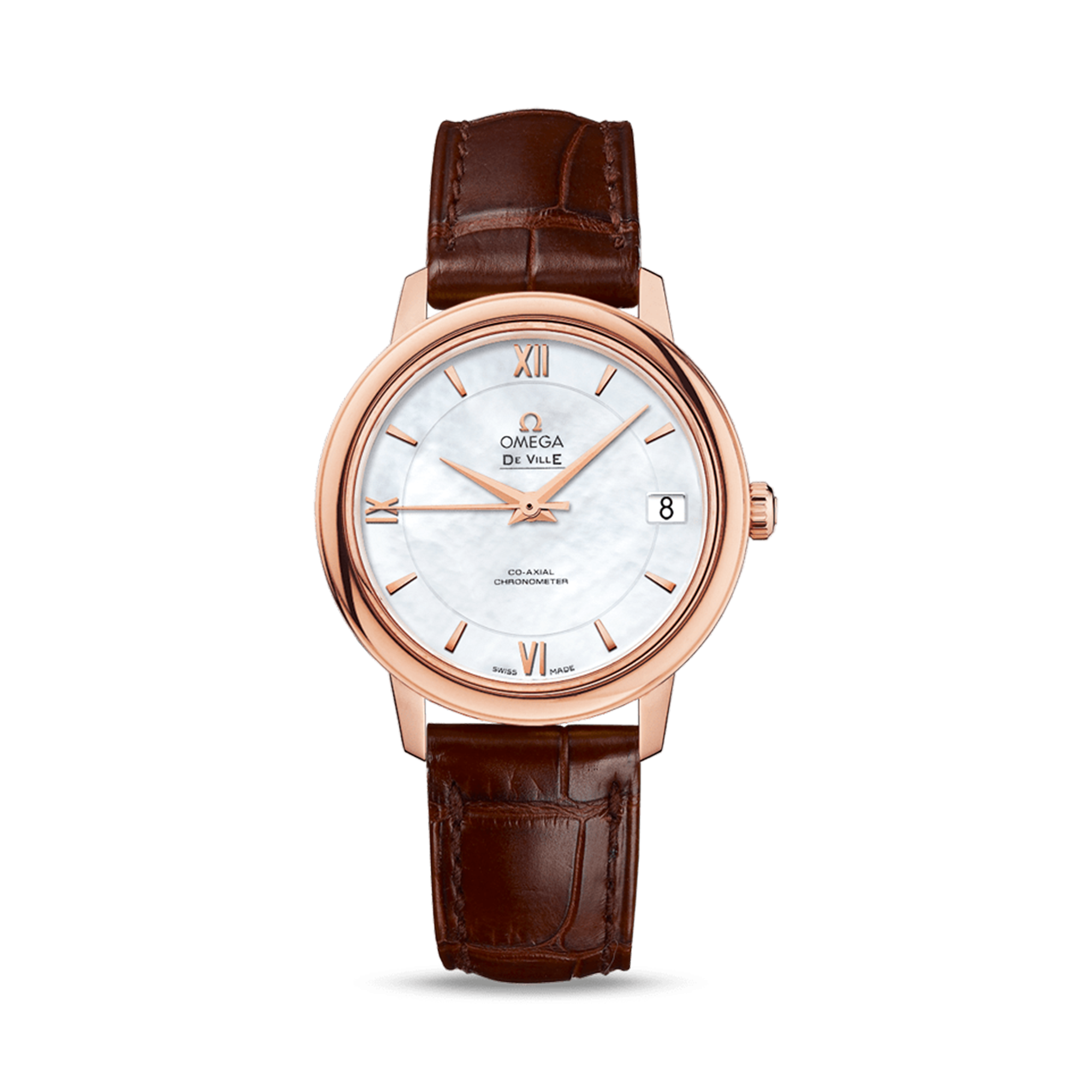 OMEGA De Ville Prestige 32.7mm, Mother of Pearl Dial, Baton/Roman Numerals_1