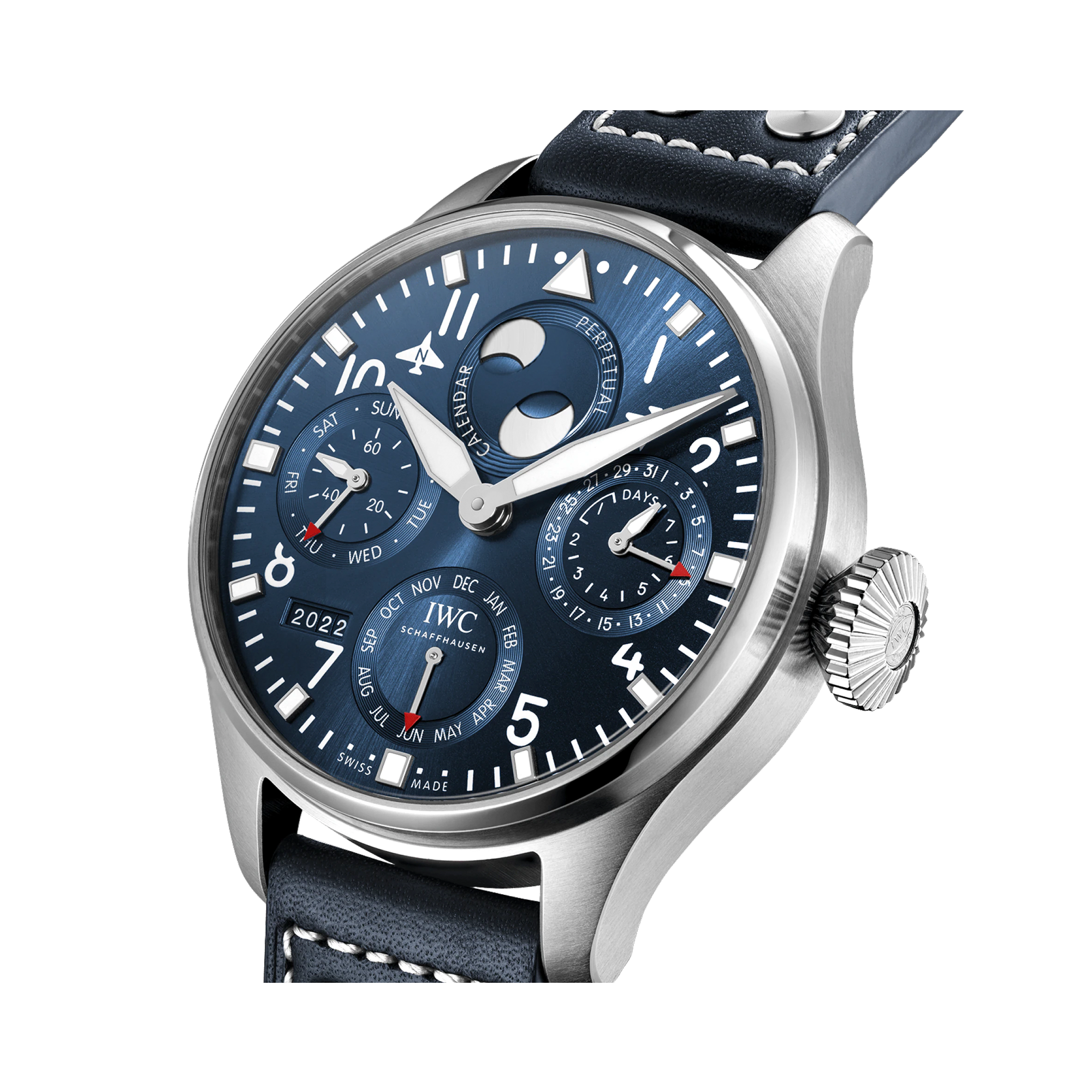 IWC Big Pilot's Perpetual Calendar 46.2mm, Blue Dial, Arabic Numerals_3