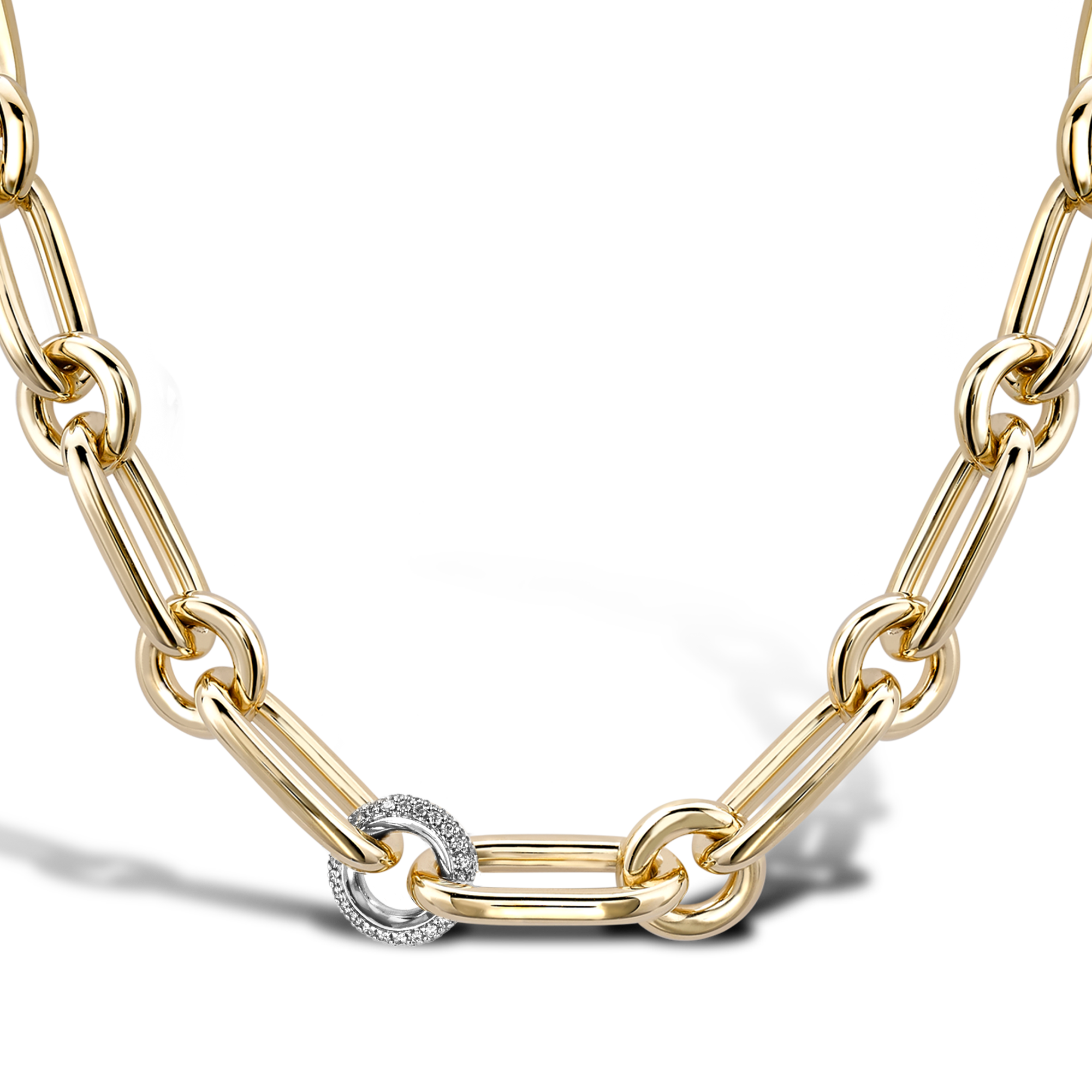 Havana Diamond Chain Necklace Brilliant Cut, Pave_2
