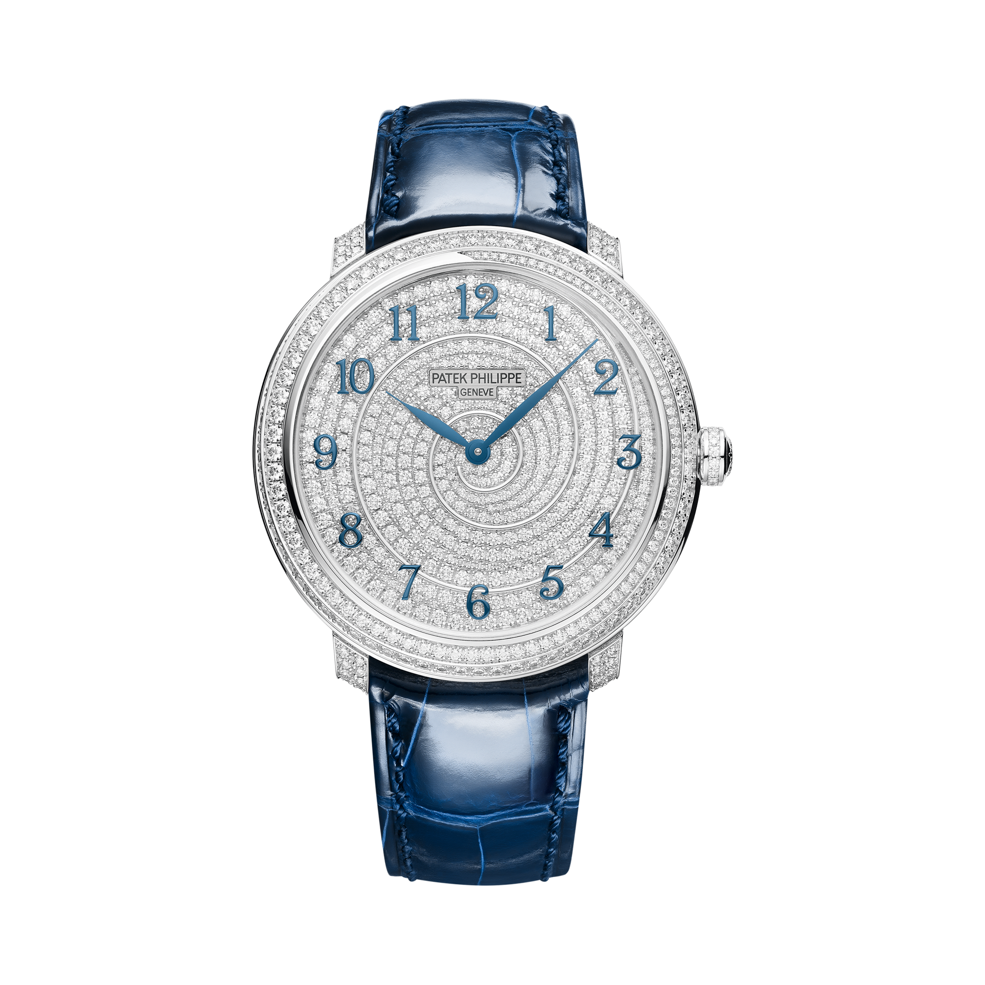 Patek Philippe Calatrava 36.5mm, Pave Diamond Dial, Arabic Numerals_1