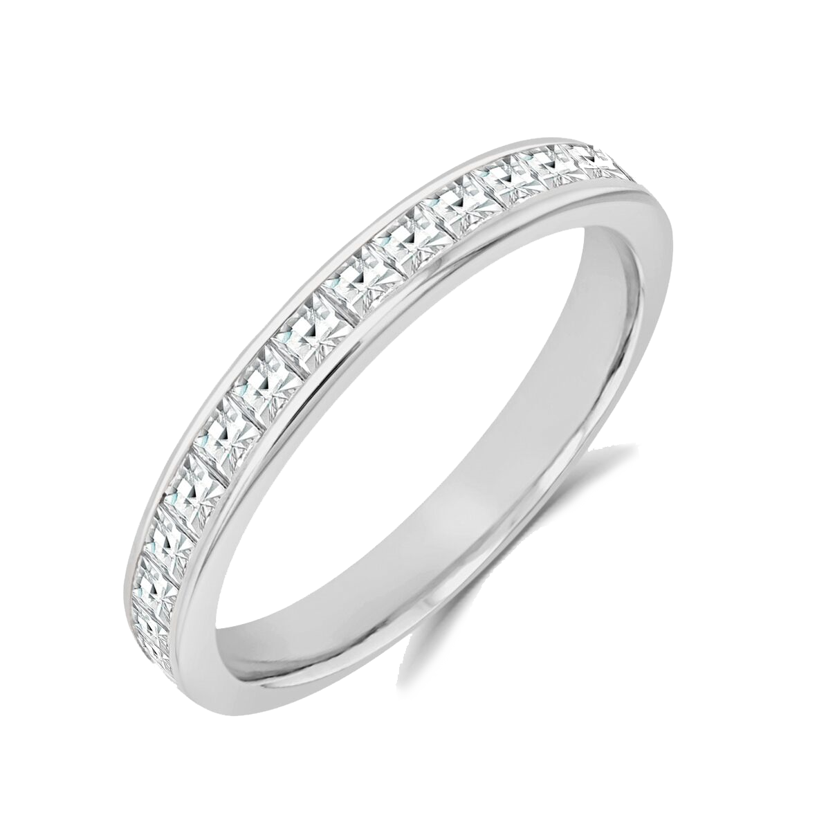 French Cut Diamond Eternity Ring French Cut, Eternity, Channel Set_1