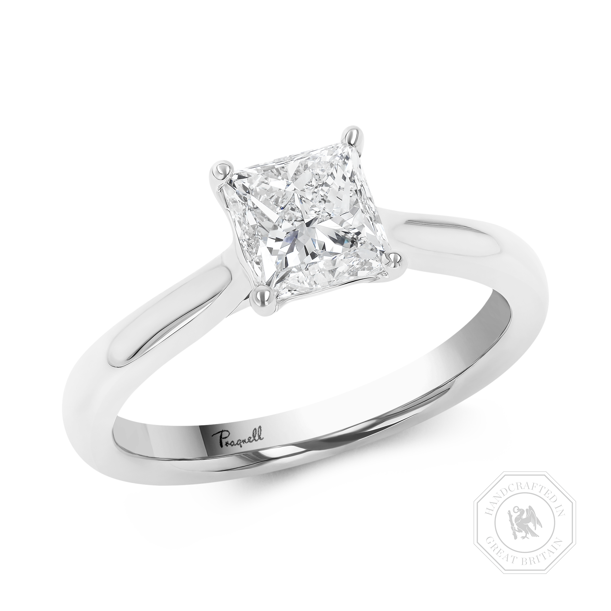 Gaia 1.20ct Princess Cut Diamond Ring Princess Cut, Claw Set_1