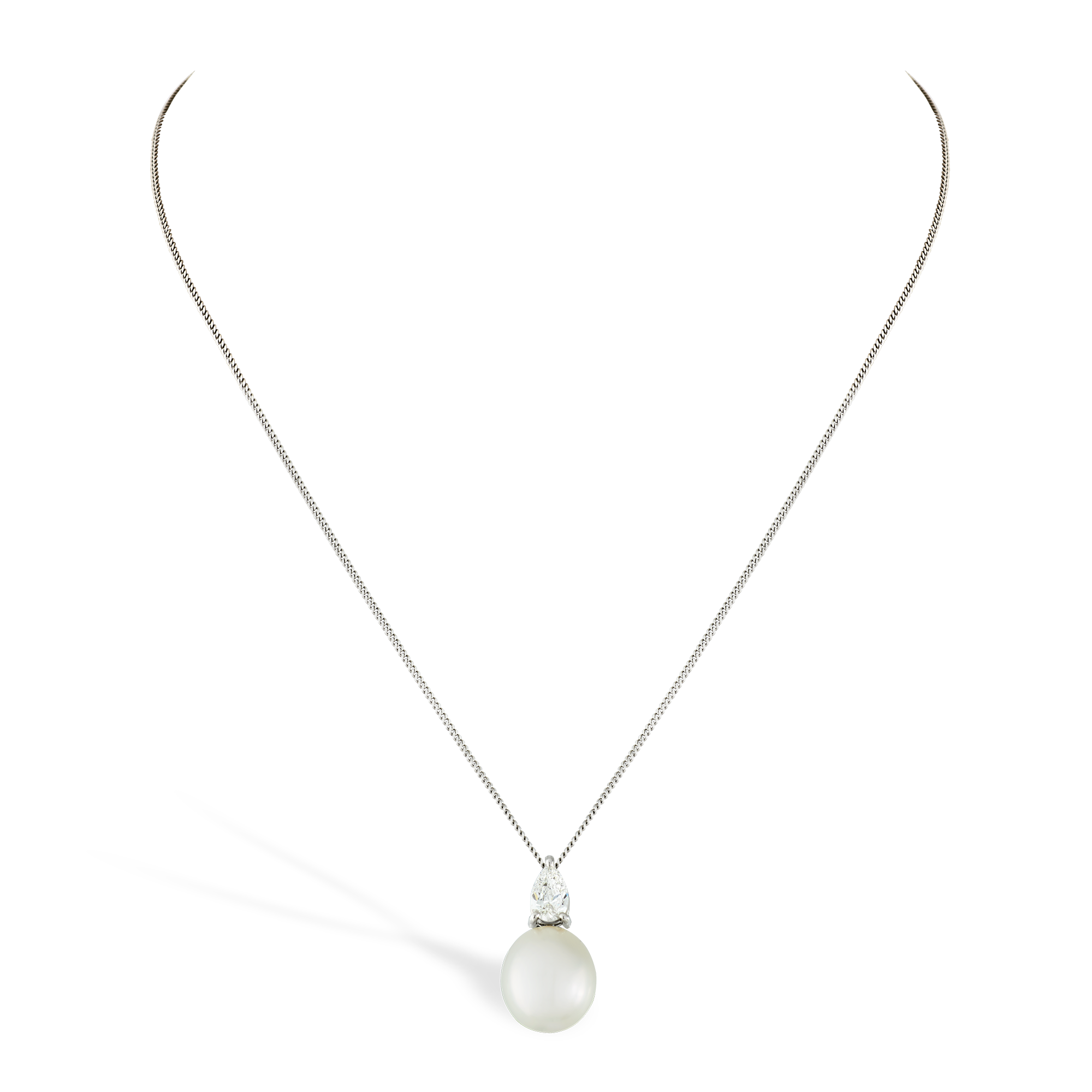 South Sea Pearl and Diamond Pendant 11mm - 12mm_2