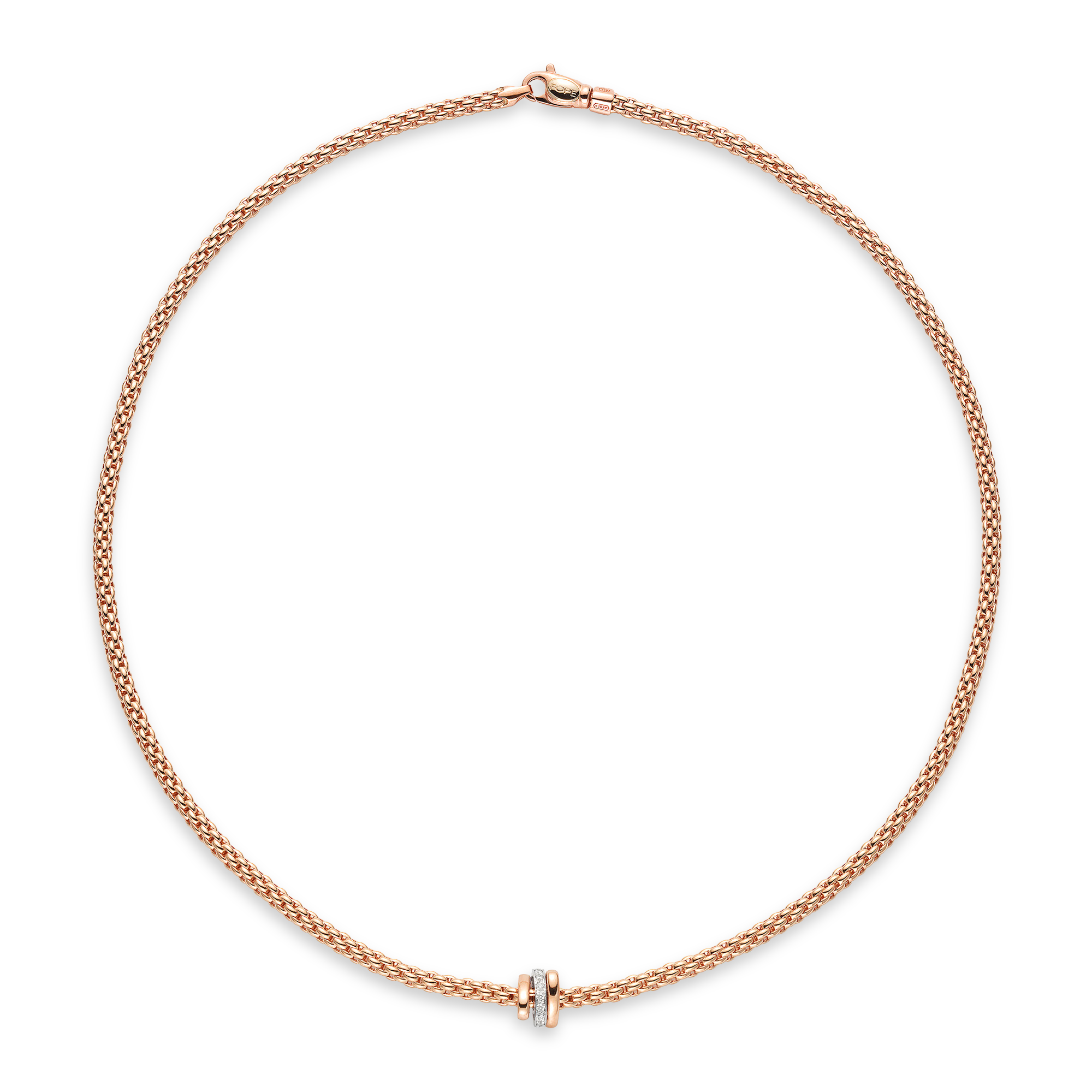Fope Prima Diamond Necklace Brilliant Cut, Grain Set_1