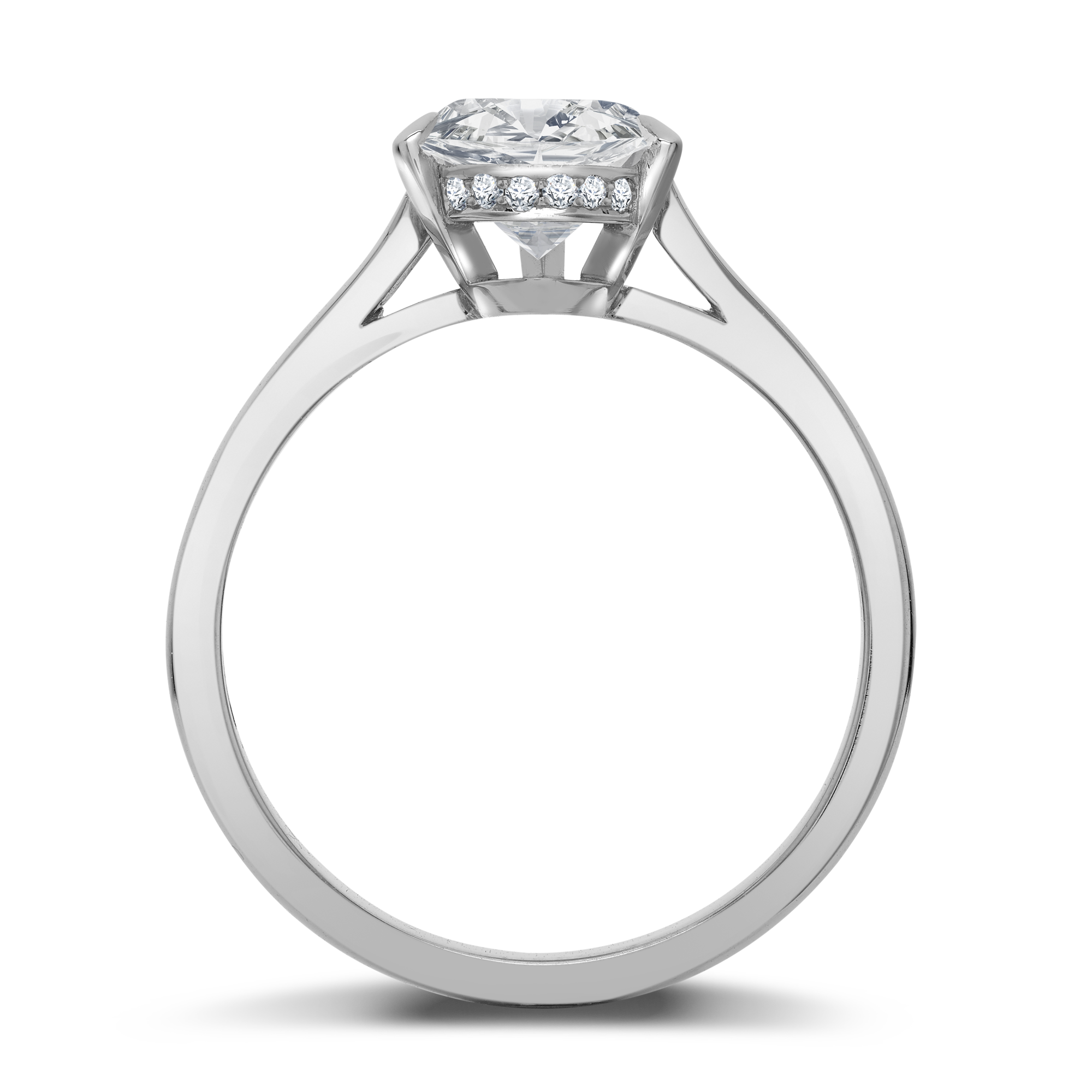 Classic 2.02ct Diamond Solitaire Ring Pearshape, Claw Set_3