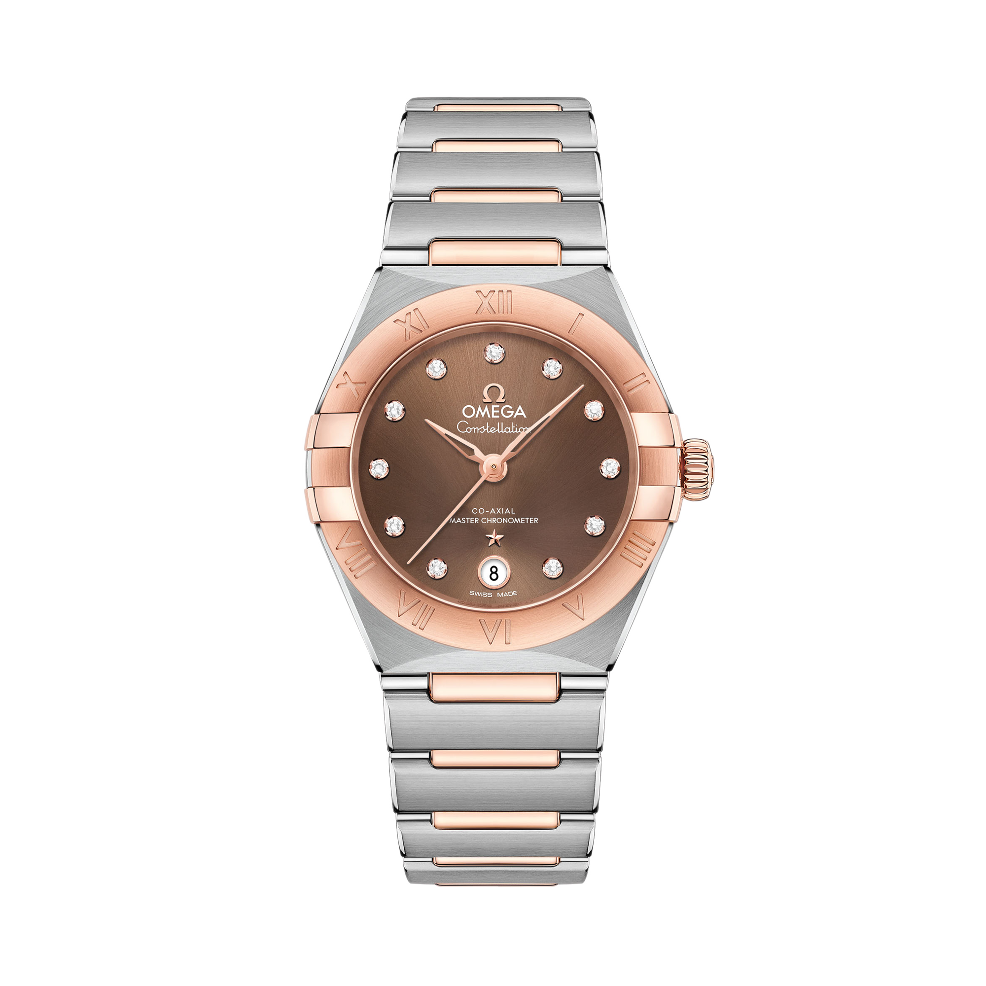 OMEGA Constellation 29mm, Brown Dial, Diamond Numerals_1