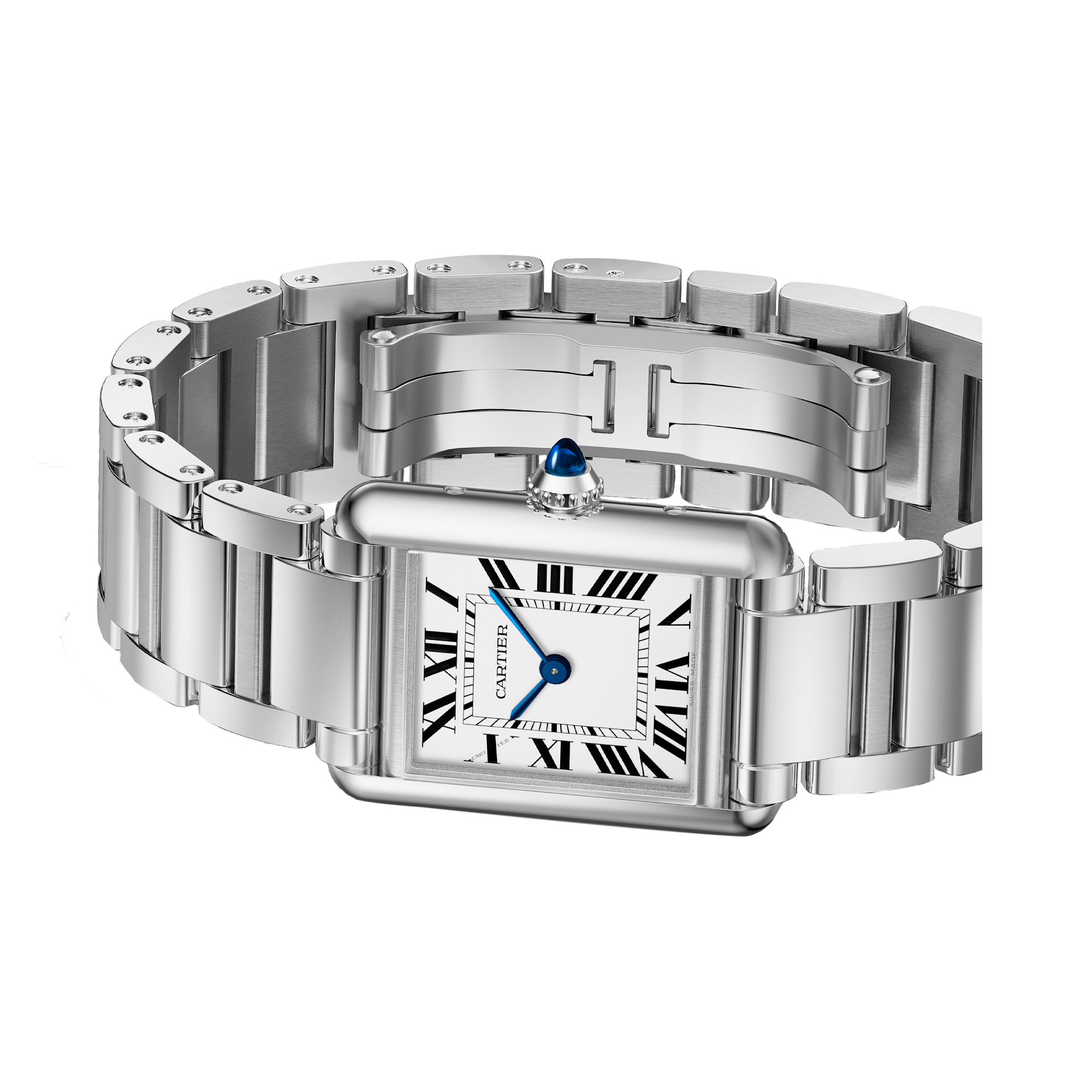Cartier Tank Must SolarBeat 22mm, Silver Dial, Roman Numeral_2