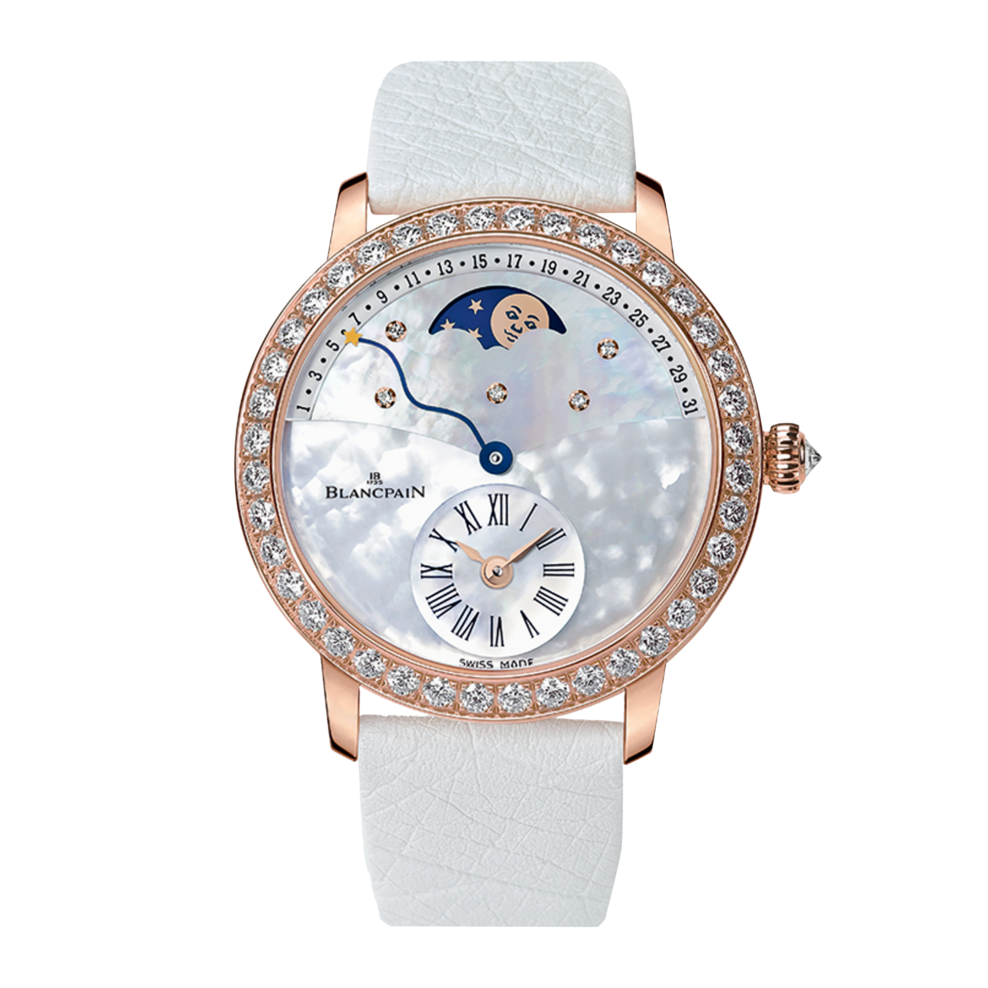 Blancpain Women 36mm, Mother of Pearl Dial, Arabic/Baton Numerals_1