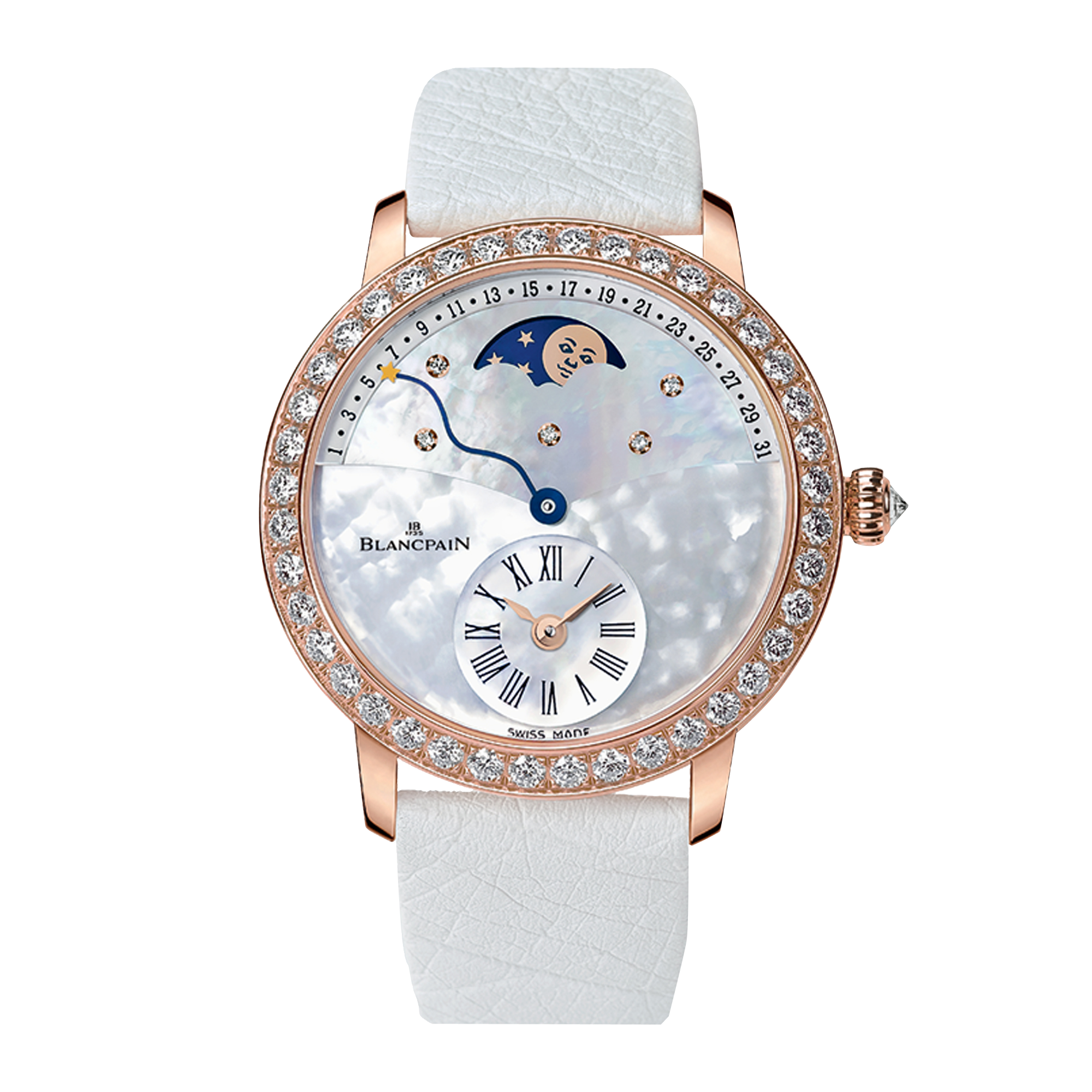 Blancpain Women 36mm, Mother of Pearl Dial, Arabic/Baton Numerals_1