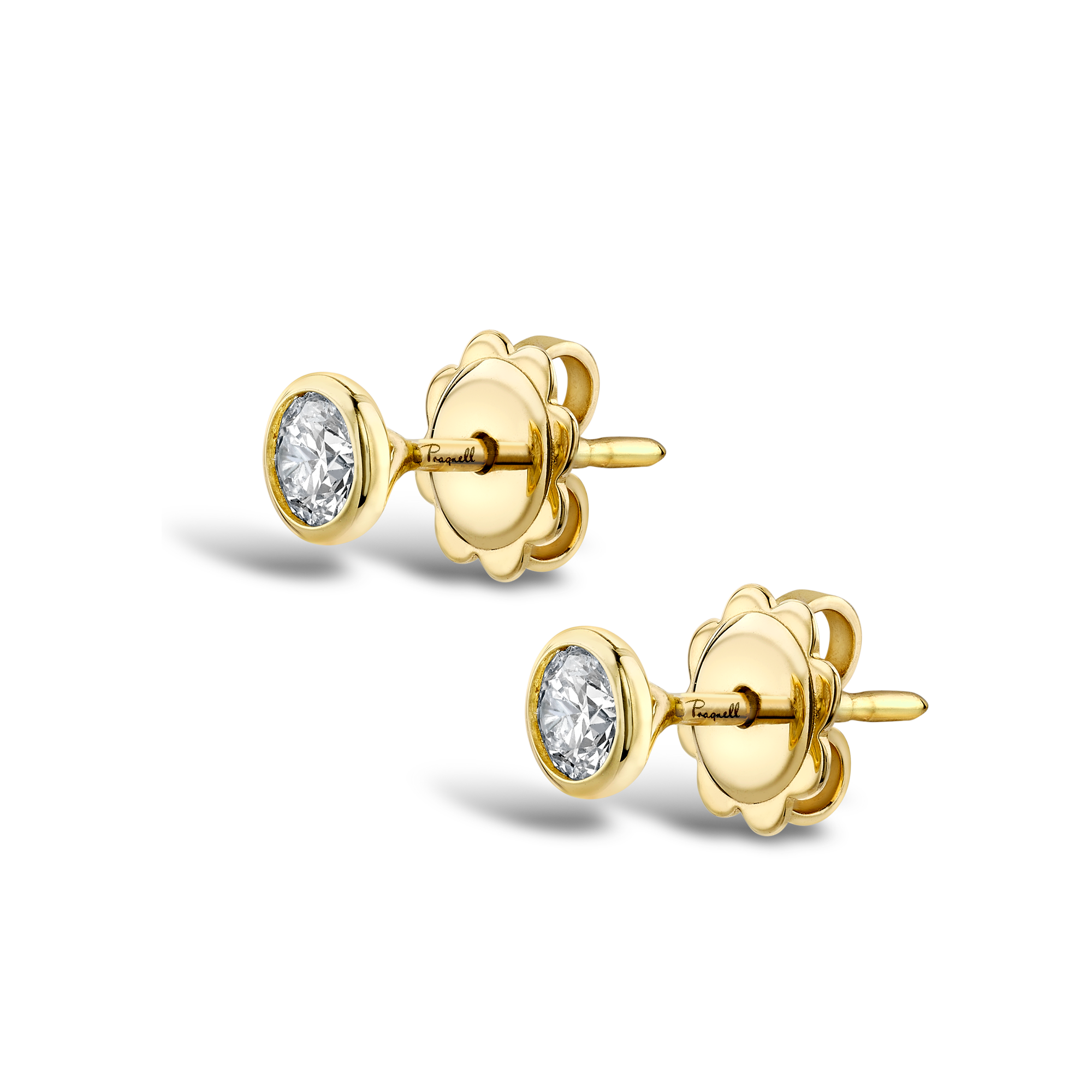 Sundance Diamond Stud Earrings Brilliant Cut, Rubover Set_2
