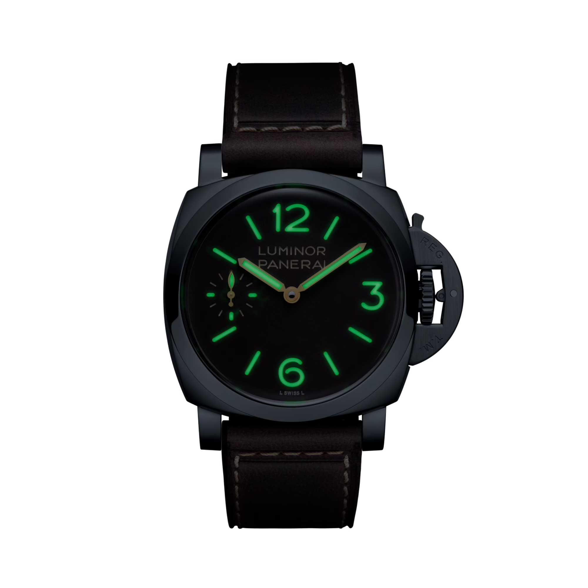 Panerai Luminor 44mm, Brown Dial, Arabic/Baton Numerals_4