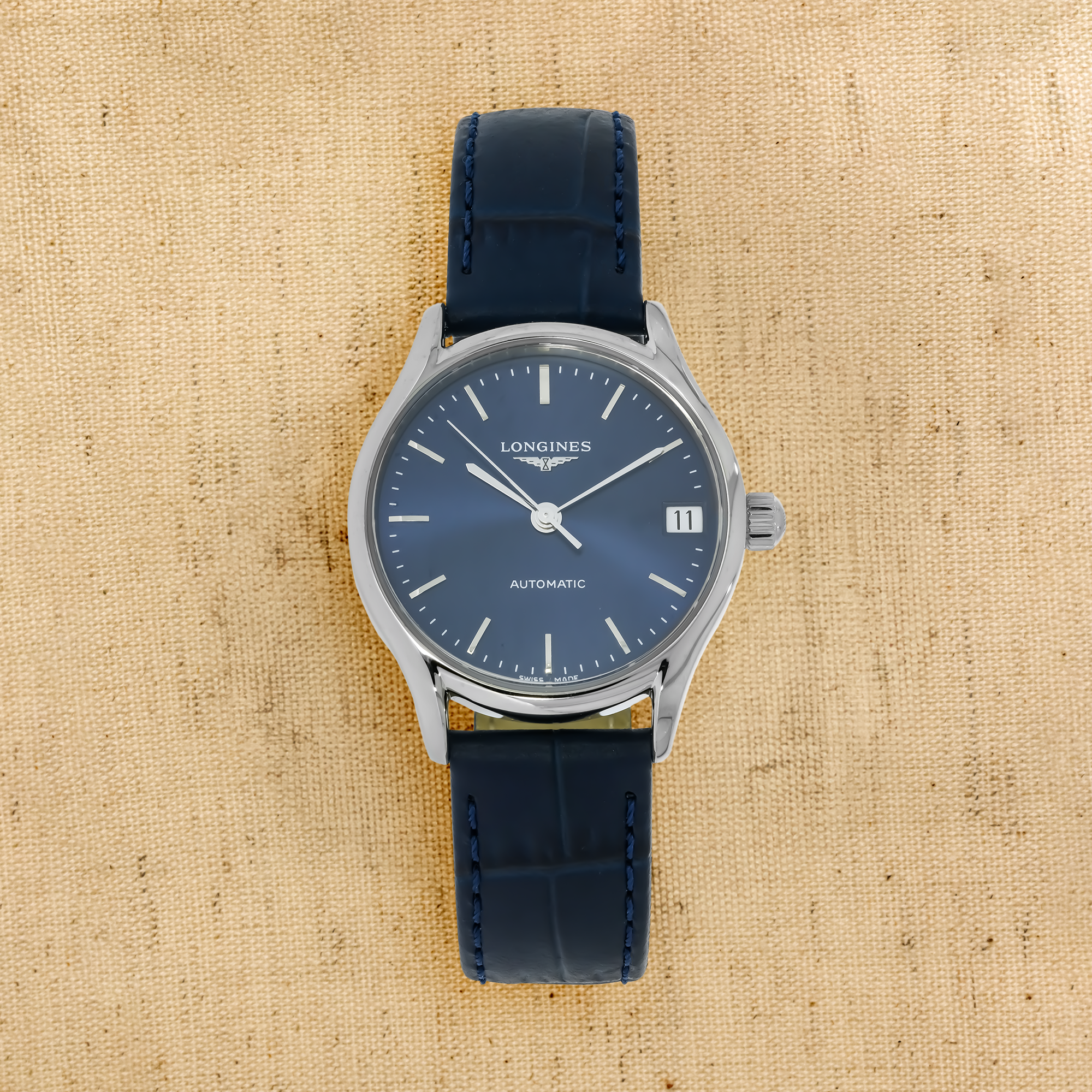Pre-Owned Longines Lyre 30mm, Blue Dial, Baton Numerals_1