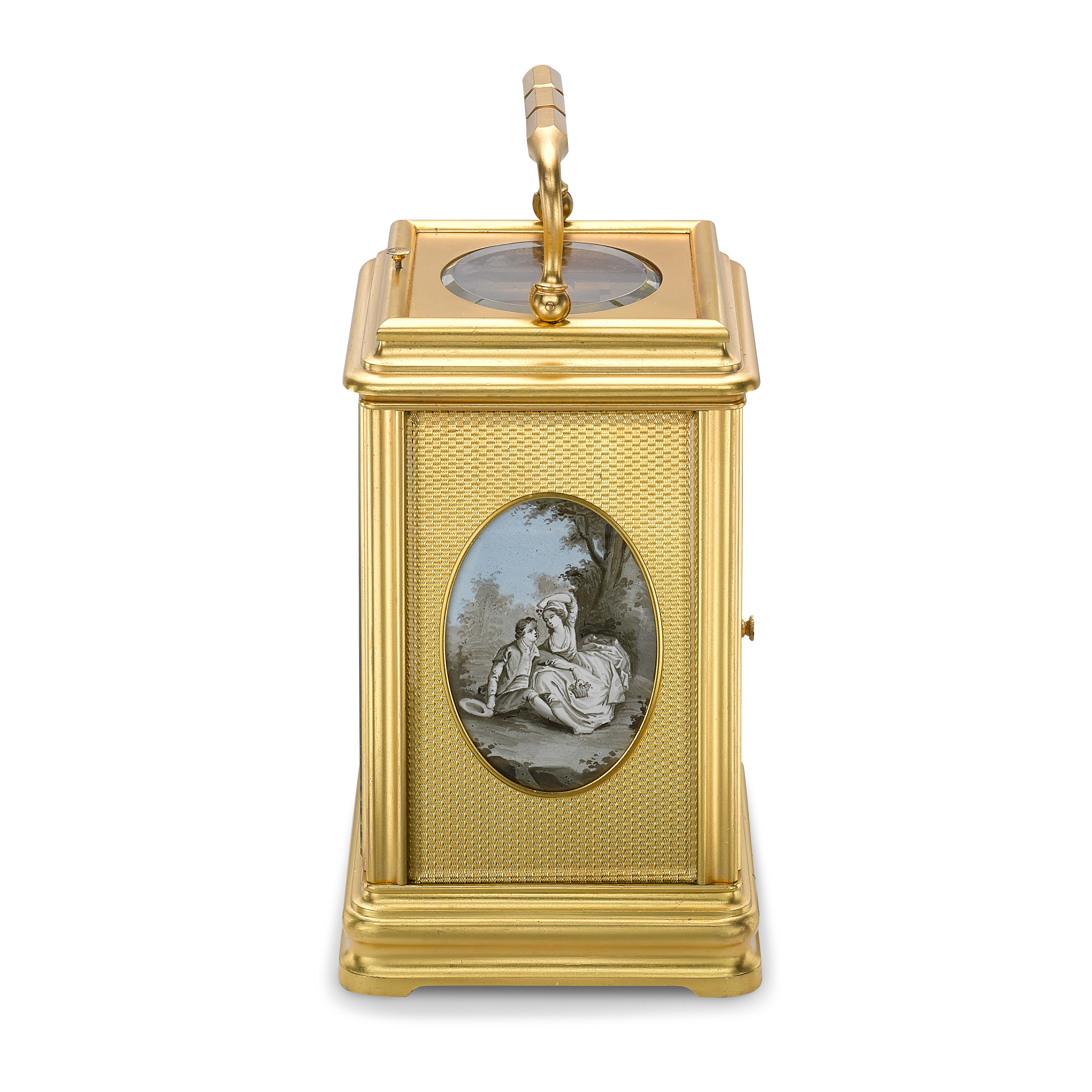 Victorian Canellee cased carriage clock _2