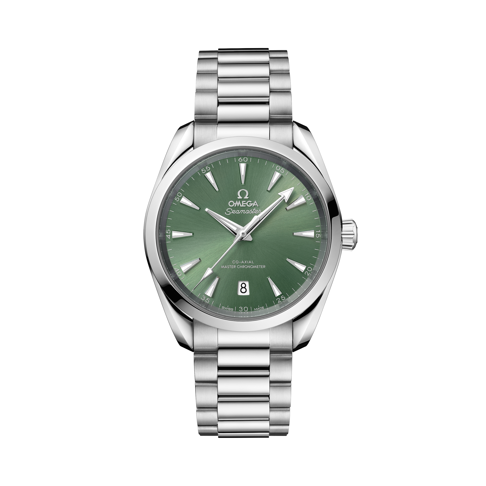 Omega Seamaster Aqua Terra 38mm, Green Dial, Baton Numerals_1