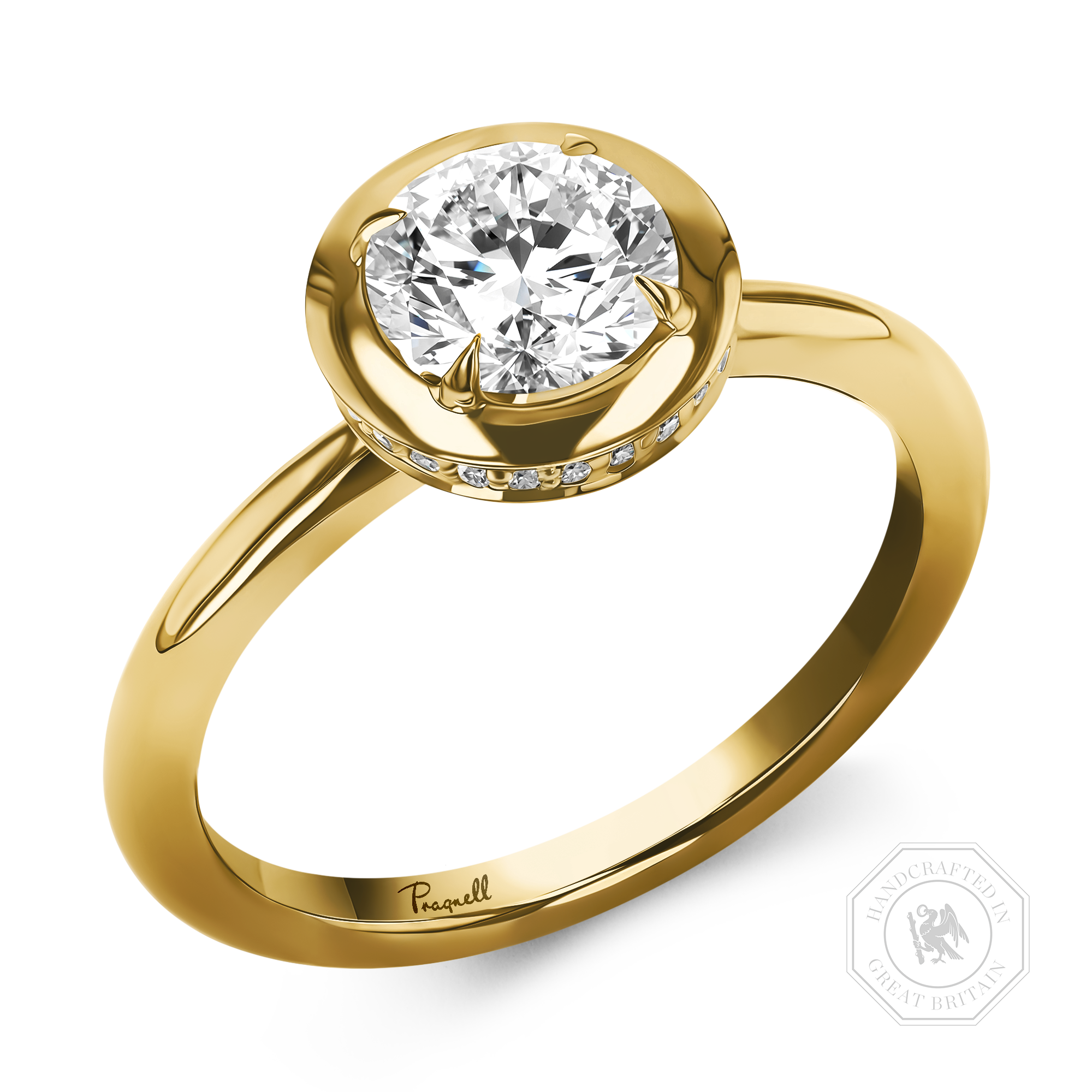 Skimming Stone 0.71ct Brilliant Cut Diamond Ring Brilliant cut, Claw set_1