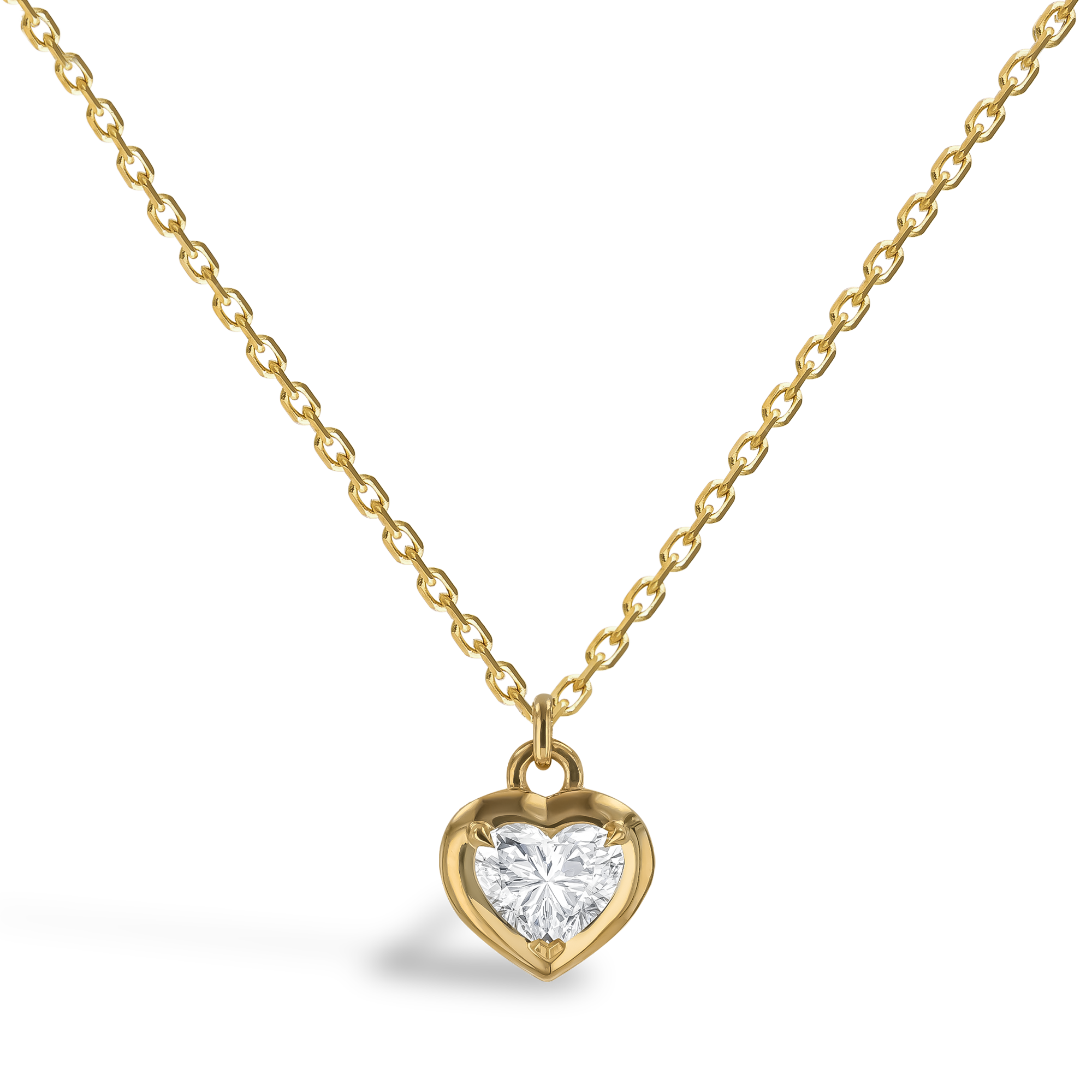 Skimming Stone 1.14ct Diamond Pendant Heart Shaped, Claw Set_1