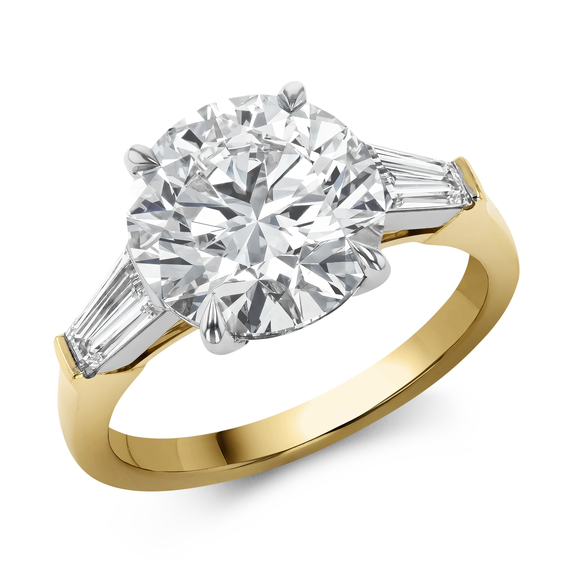 Regency 4.07ct Diamond Solitaire Ring Brilliant cut, Claw set_1