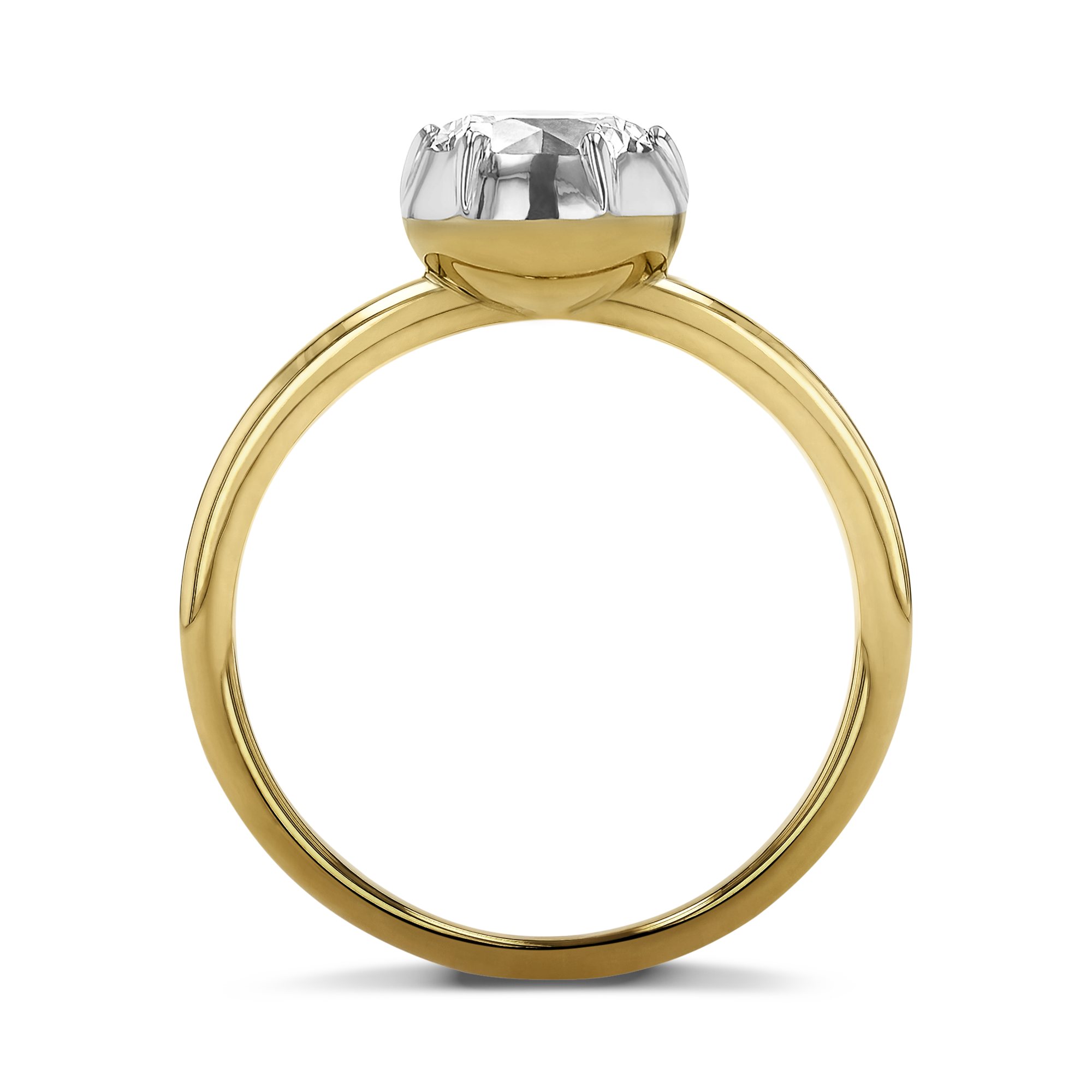 Georgian Setting Diamond Solitaire Ring Brilliant cut, Claw set_3