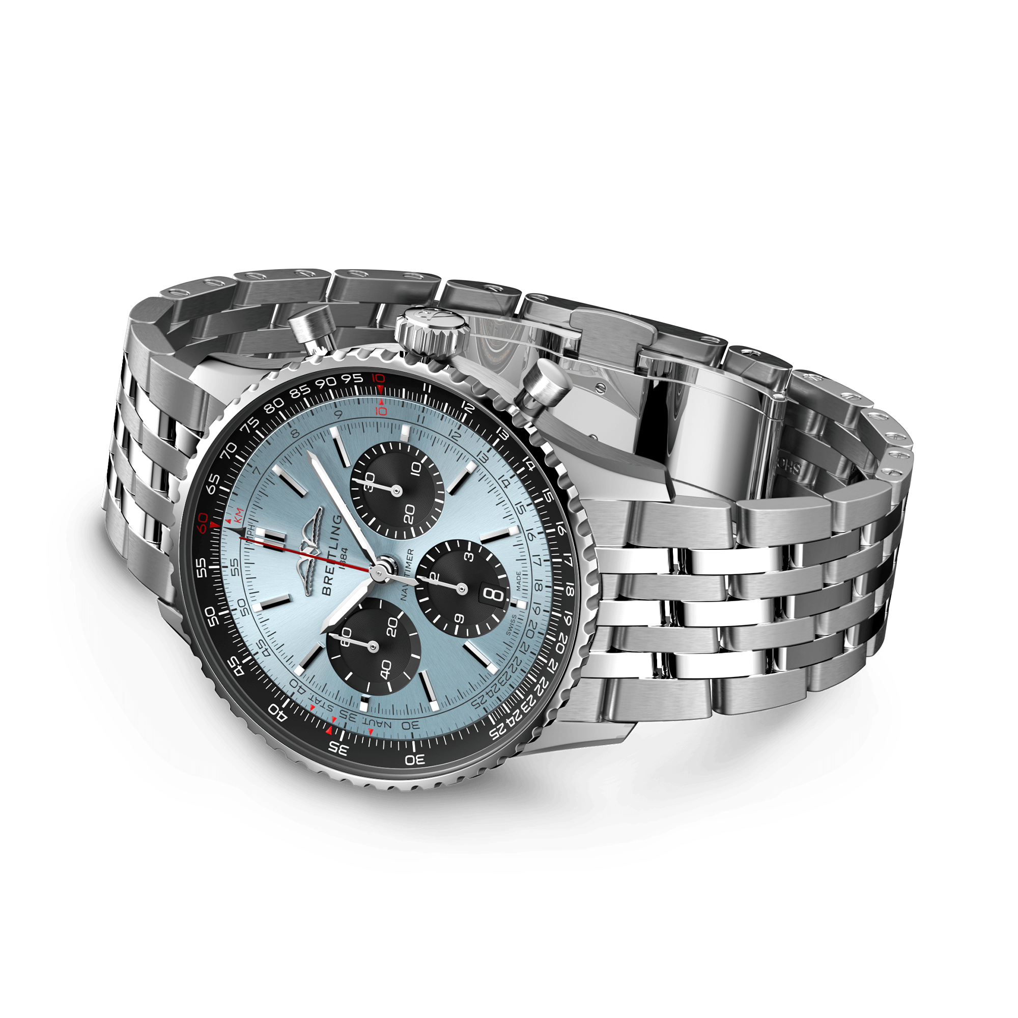 Breitling Navitimer B01 Chronograph 43 43mm, Ice Blue Dial, Baton Numerals_4