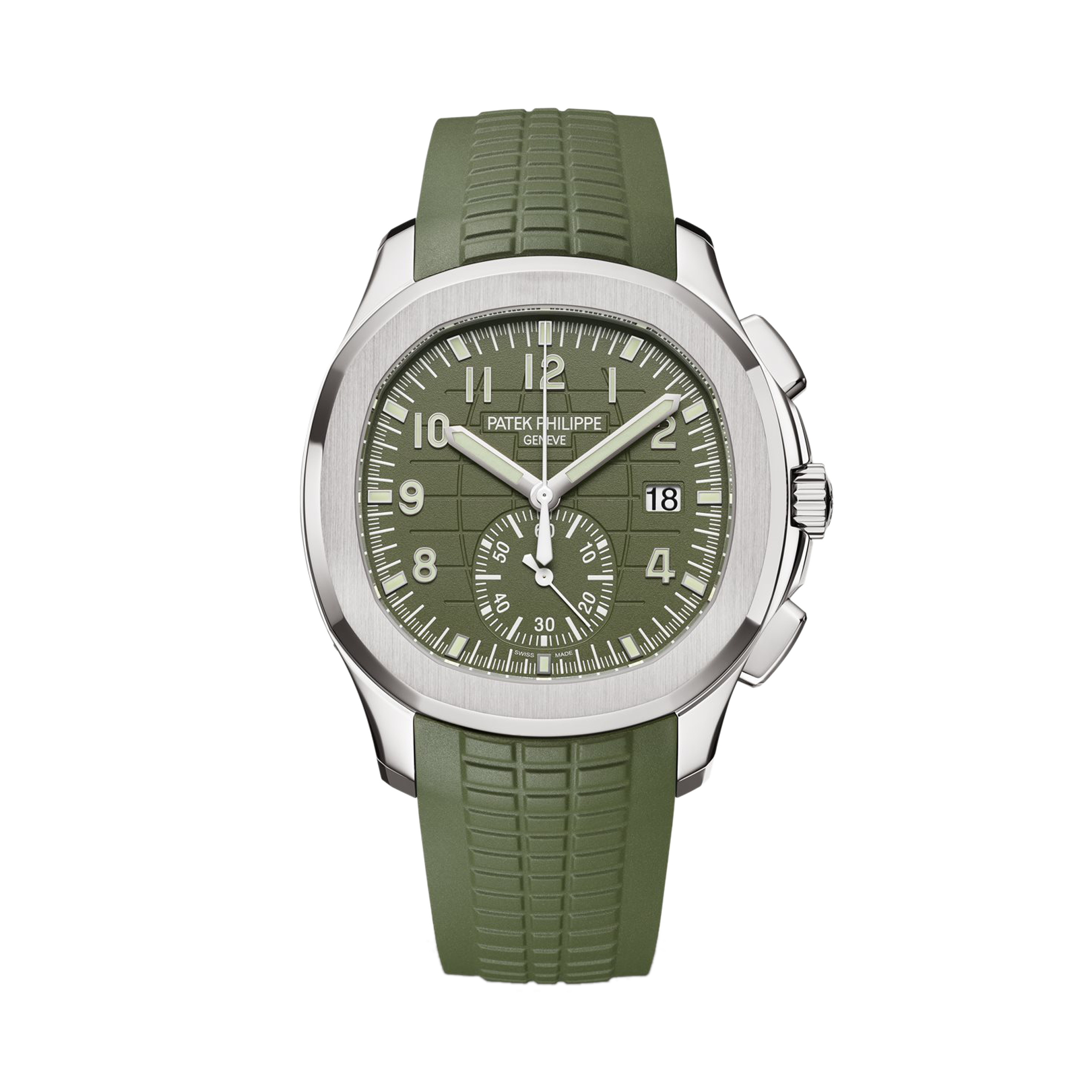 Patek Philippe Aquanaut 42.2mm, Green Dial, Arabic Numerals_1