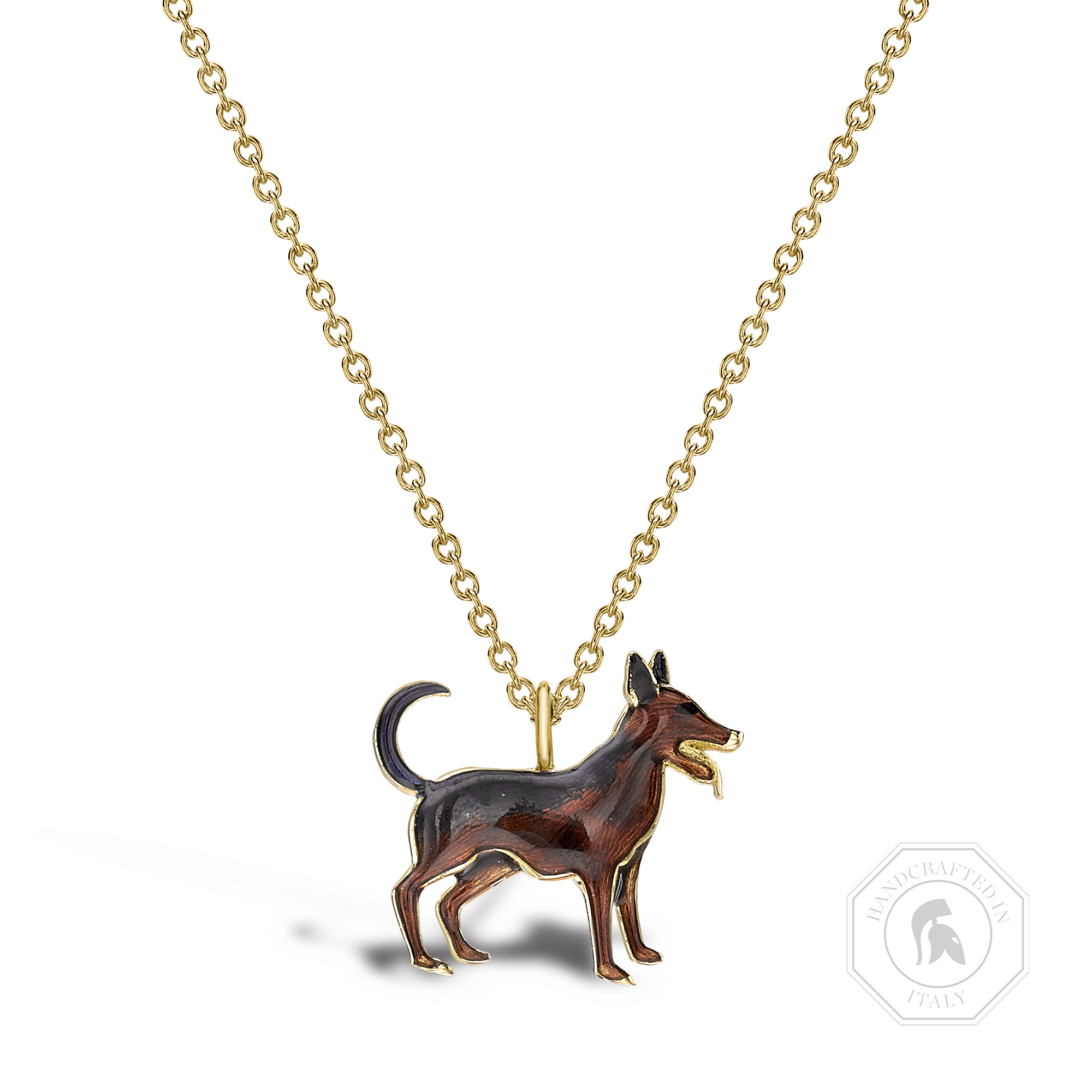 Zodiac Dog Pendant Pendant with Enamel Detail_1