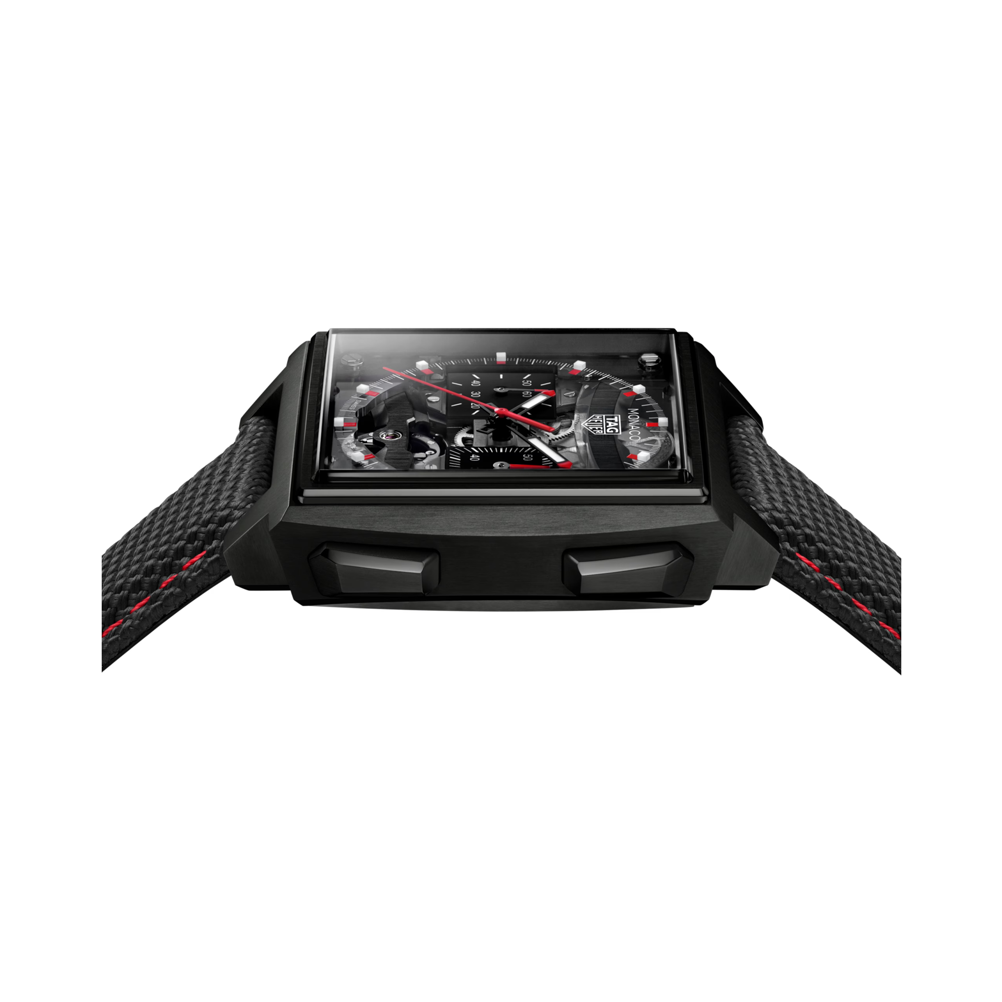 Tag Heuer Monaco Chronograph 40mm, Black Dial, Arabic/Baton Numerals_2