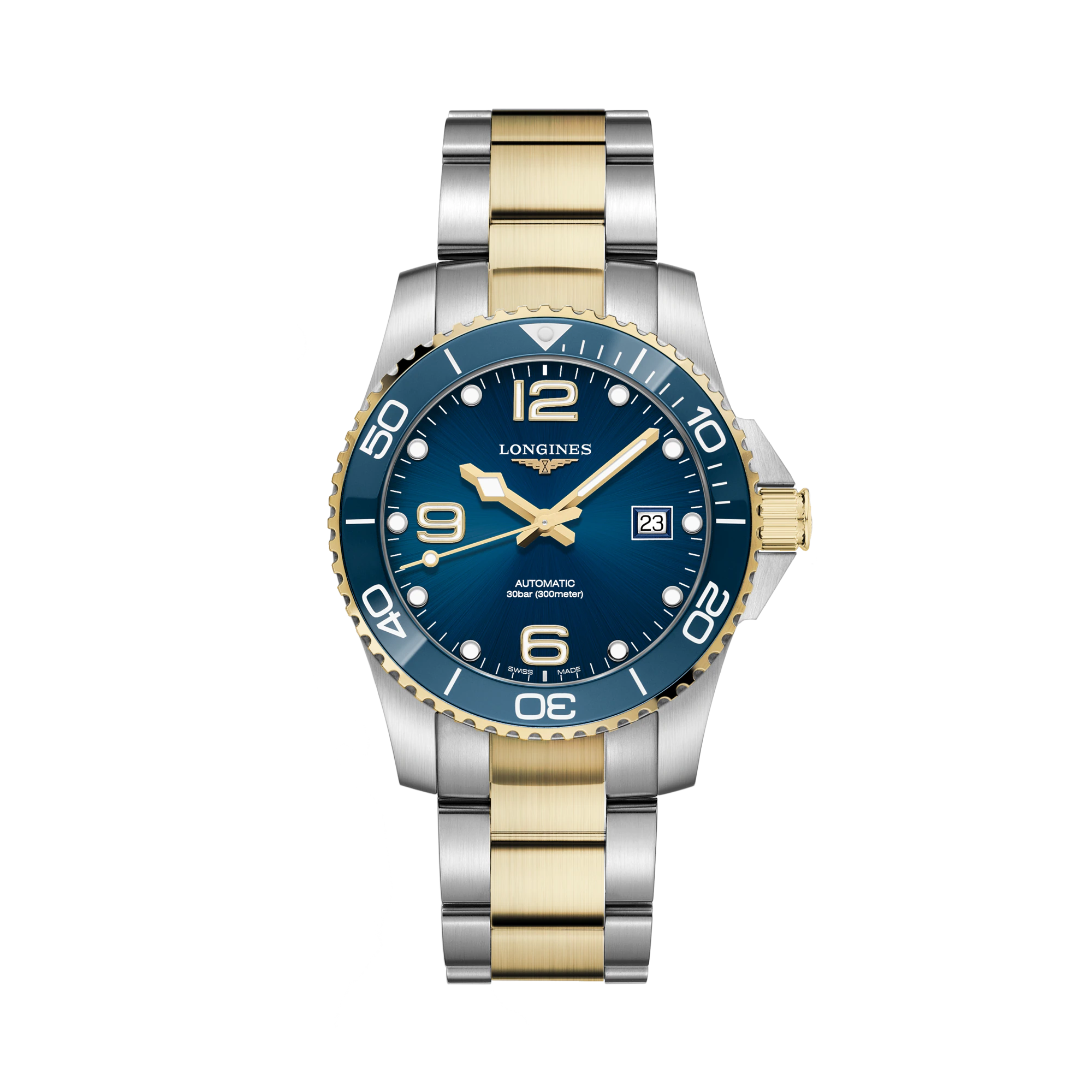 Longines HydroConquest 41mm, Blue Dial, Arabic Baton Numeral_1