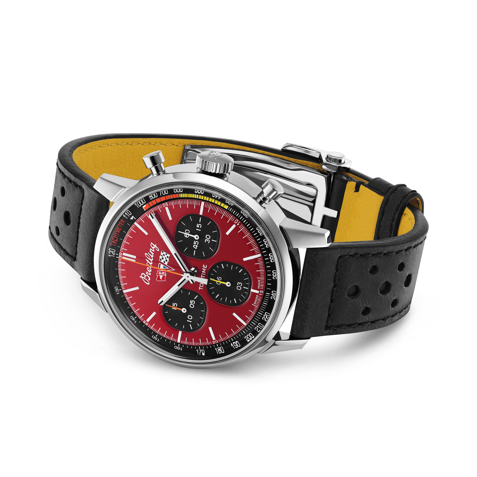 Breitling Top Time Chevrolet Corvette 42mm, Red Dial, Baton Numeral_4