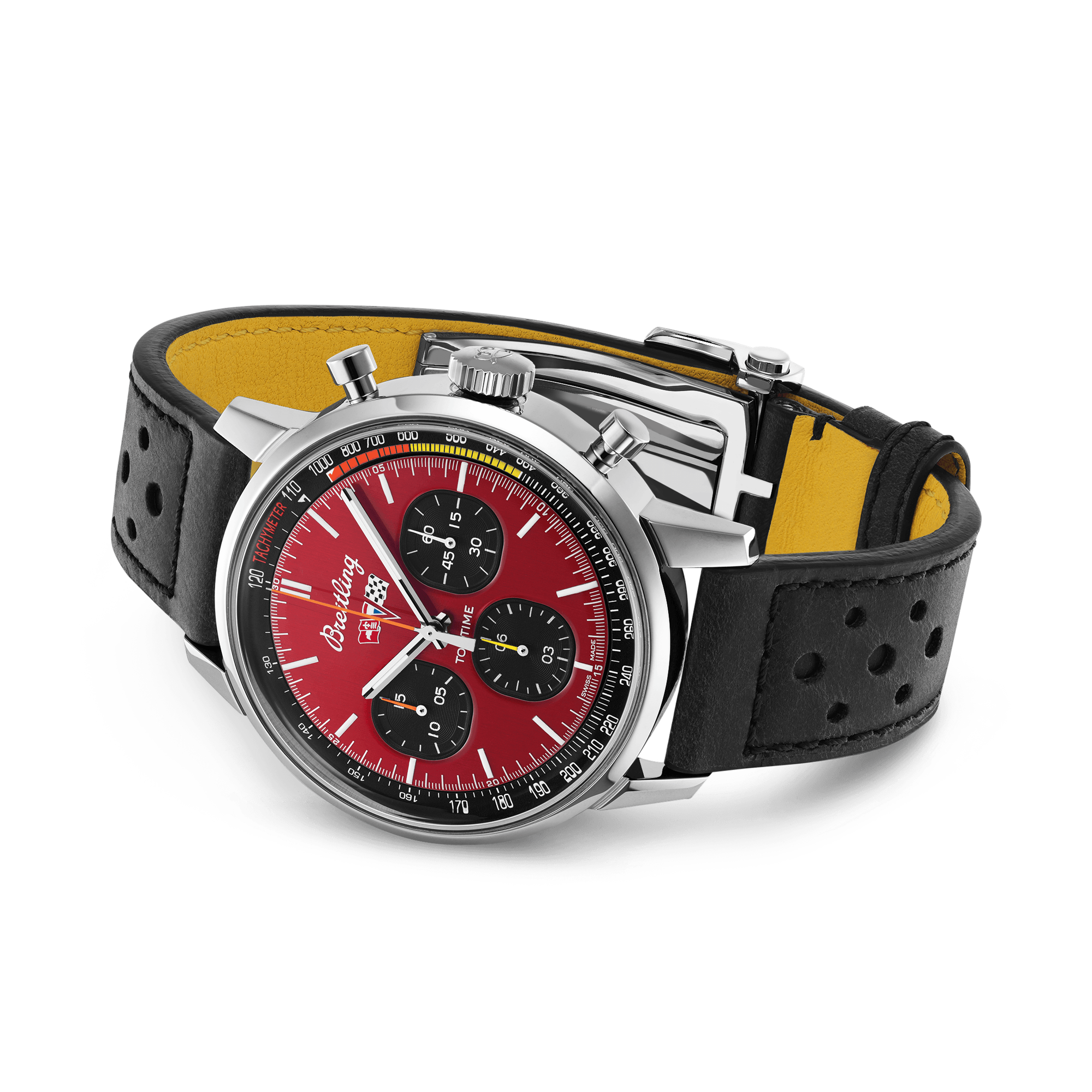 Breitling Top Time Chevrolet Corvette 42mm, Red Dial, Baton Numeral_4