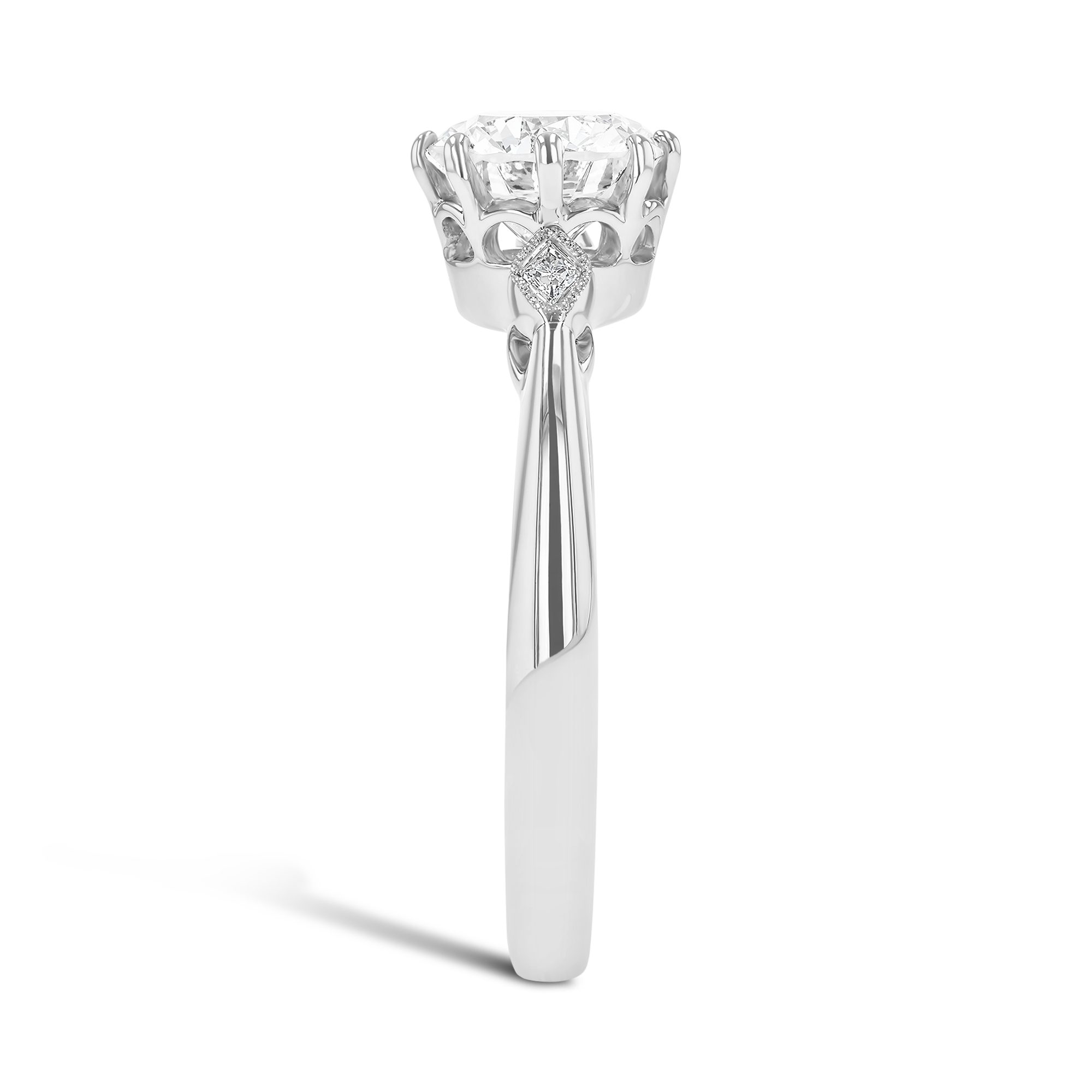 Brilliant Cut 1.07ct Diamond Ring Brilliant cut, Claw set_4