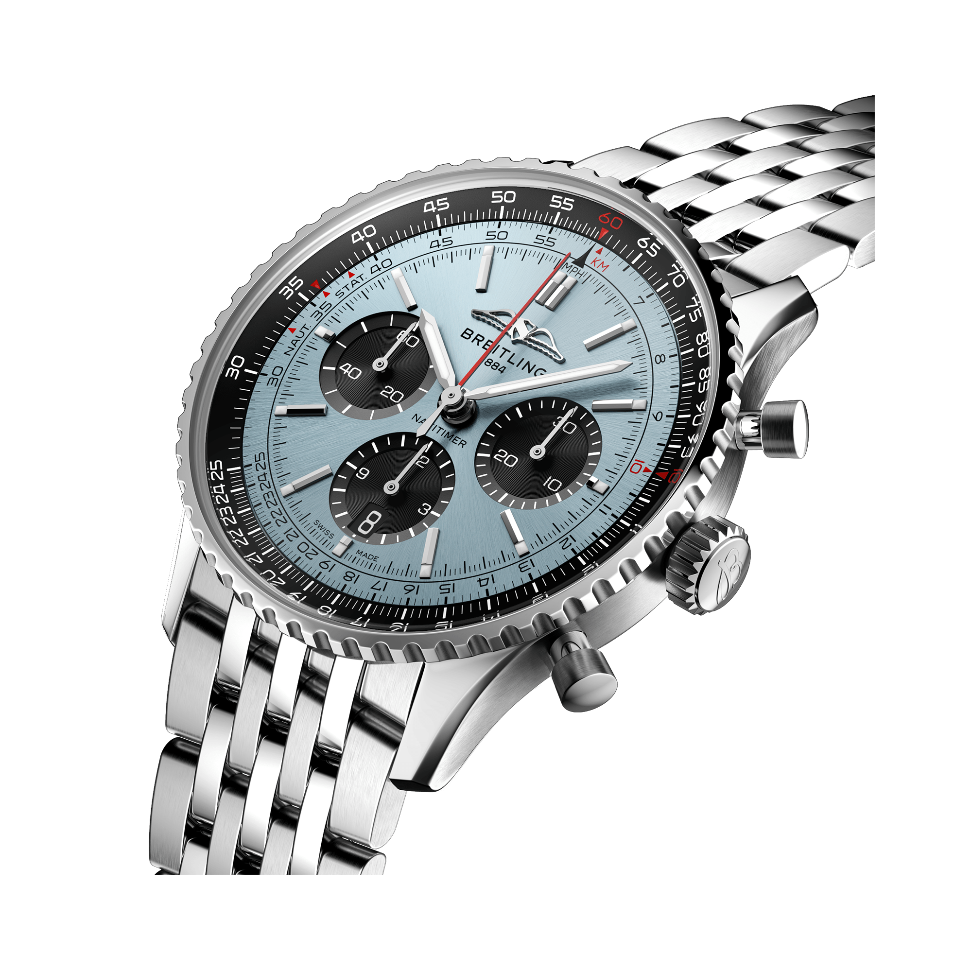 Breitling Navitimer B01 Chronograph 43 43mm, Ice Blue Dial, Baton Numerals_3