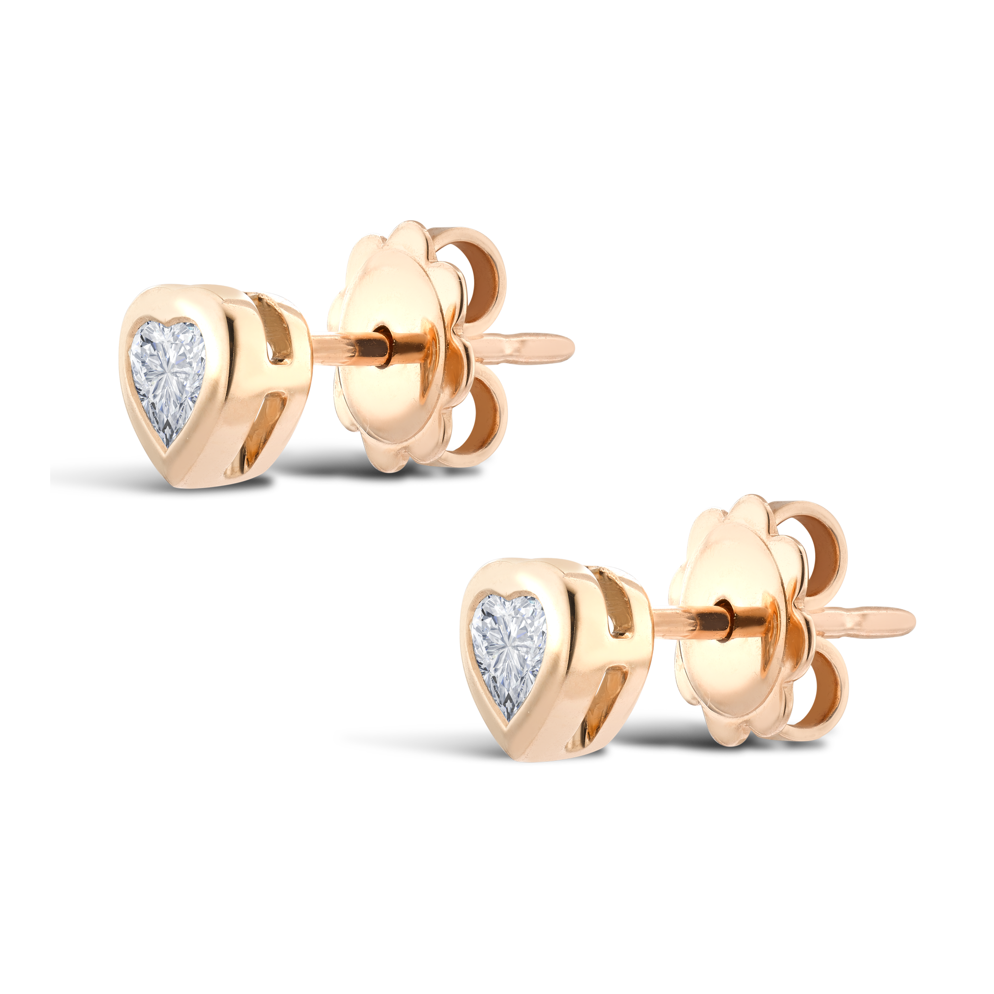 Sundance Diamond Earrings Heartshaped, Rubover Set_2