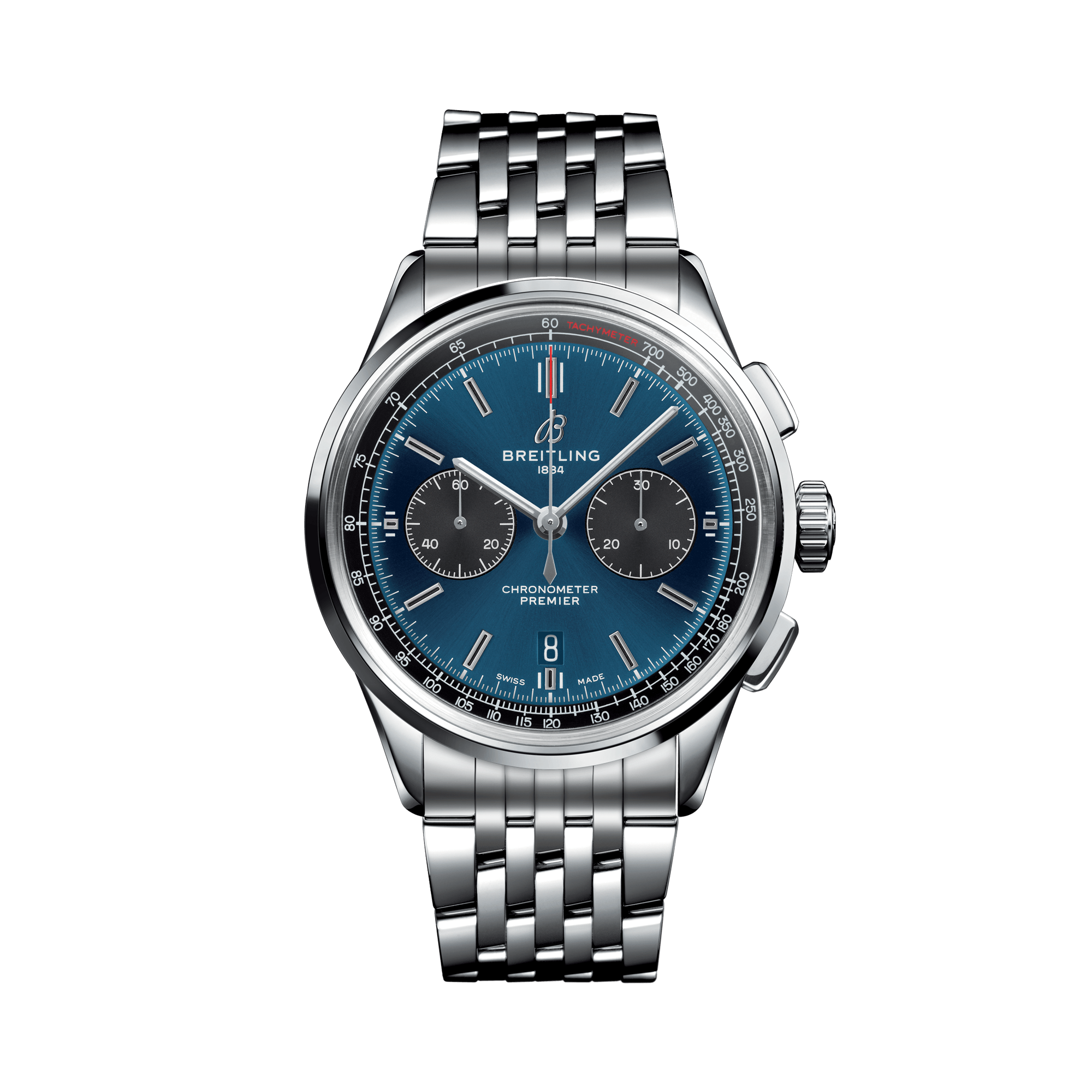 Breitling Premier B01 Chronograph 42mm, Blue Dial, Baton Numerals_1