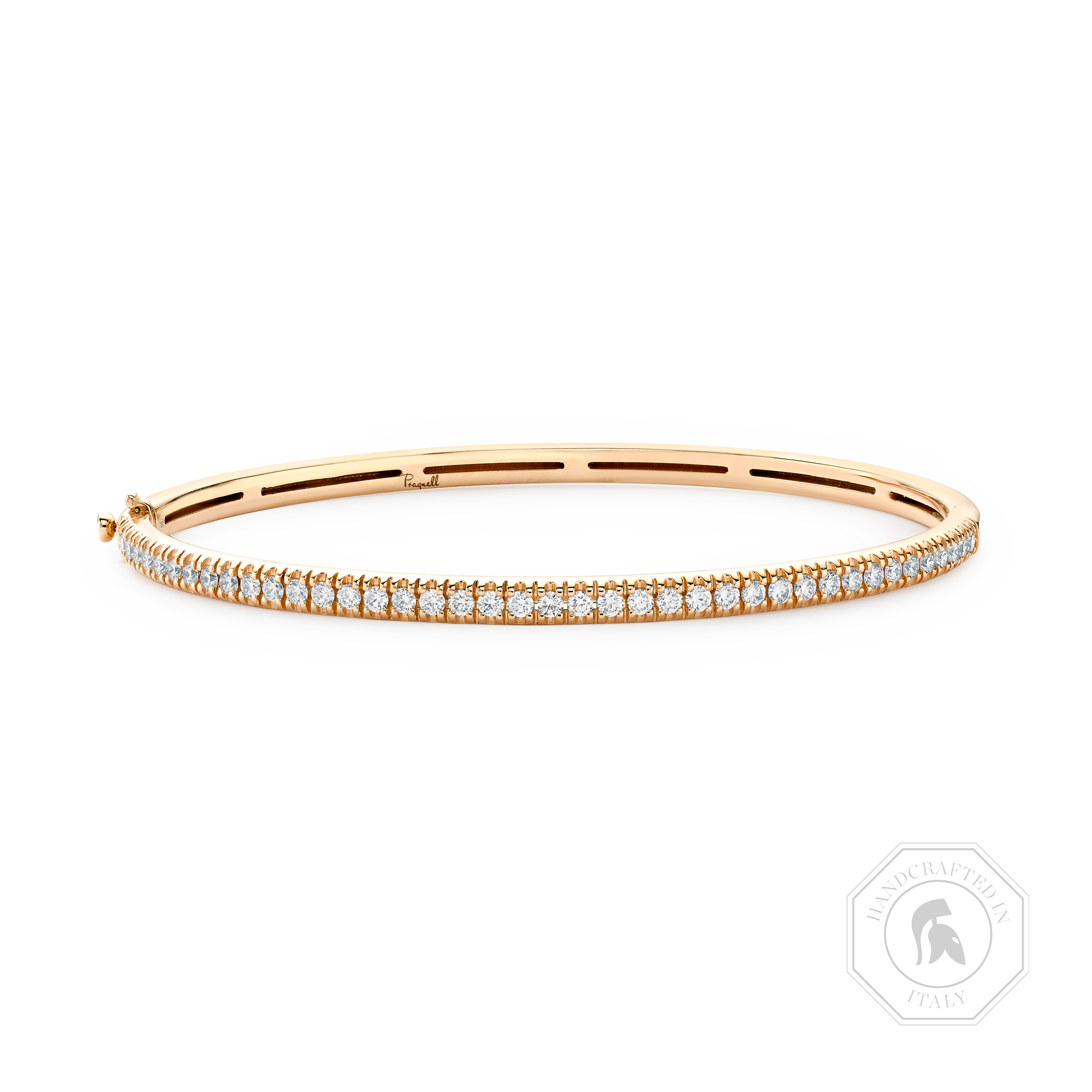 Diamond Half Hoop Bangle Brilliant cut, Claw set_1