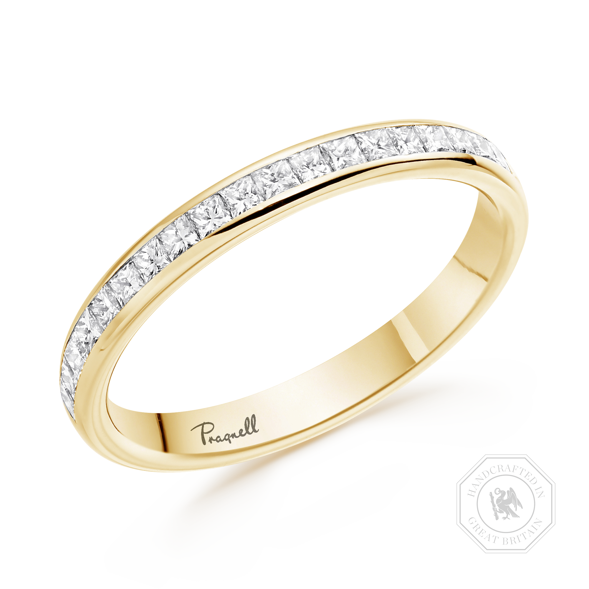 Classic 0.74ct Diamond Eternity Ring Princess Cut, Channel Set_1