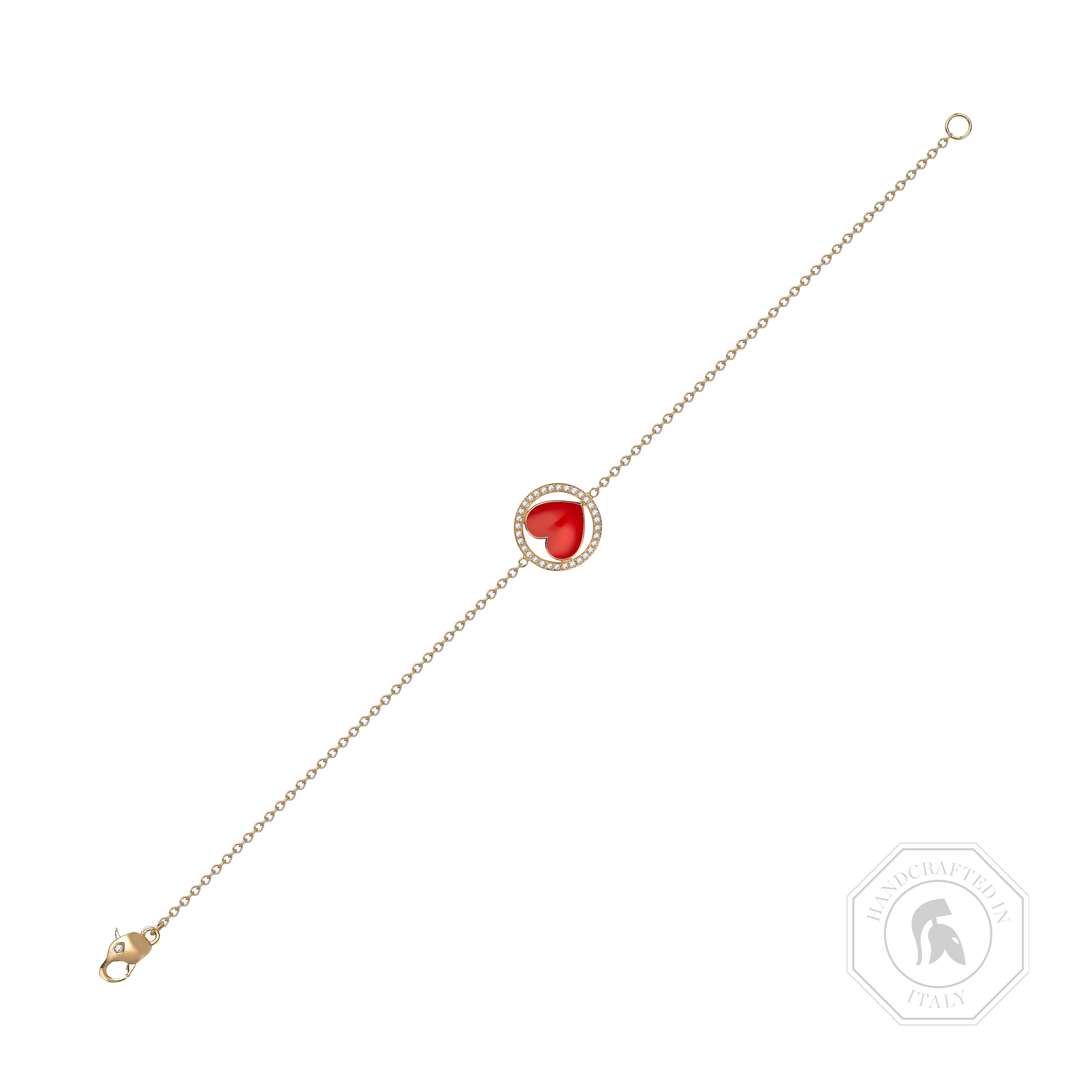 Lady Luck Heart Bracelet in Yellow Gold _1