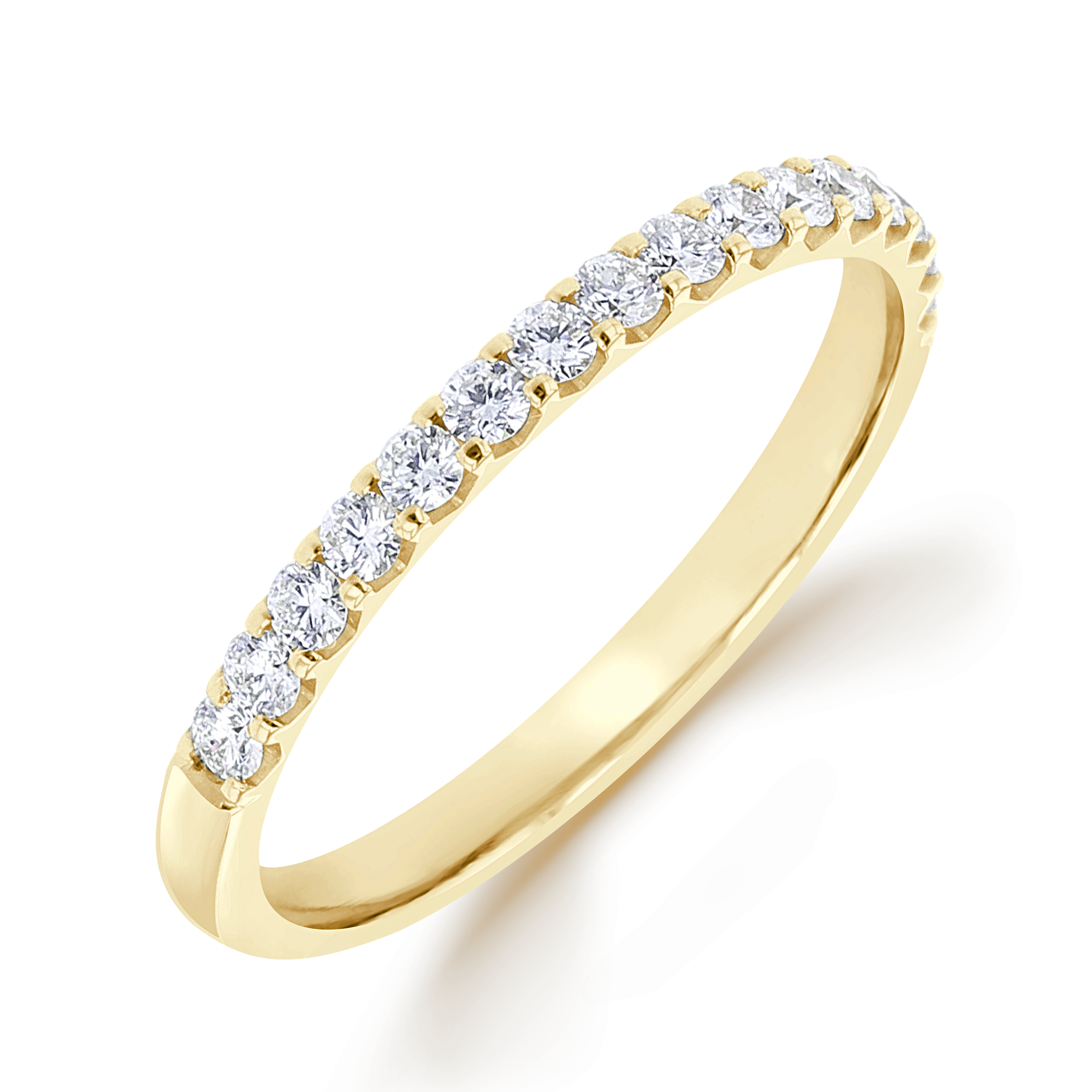 Brilliant Cut Diamond Half Eternity Ring Brilliant Cut, Half Eternity, Claw Set_1