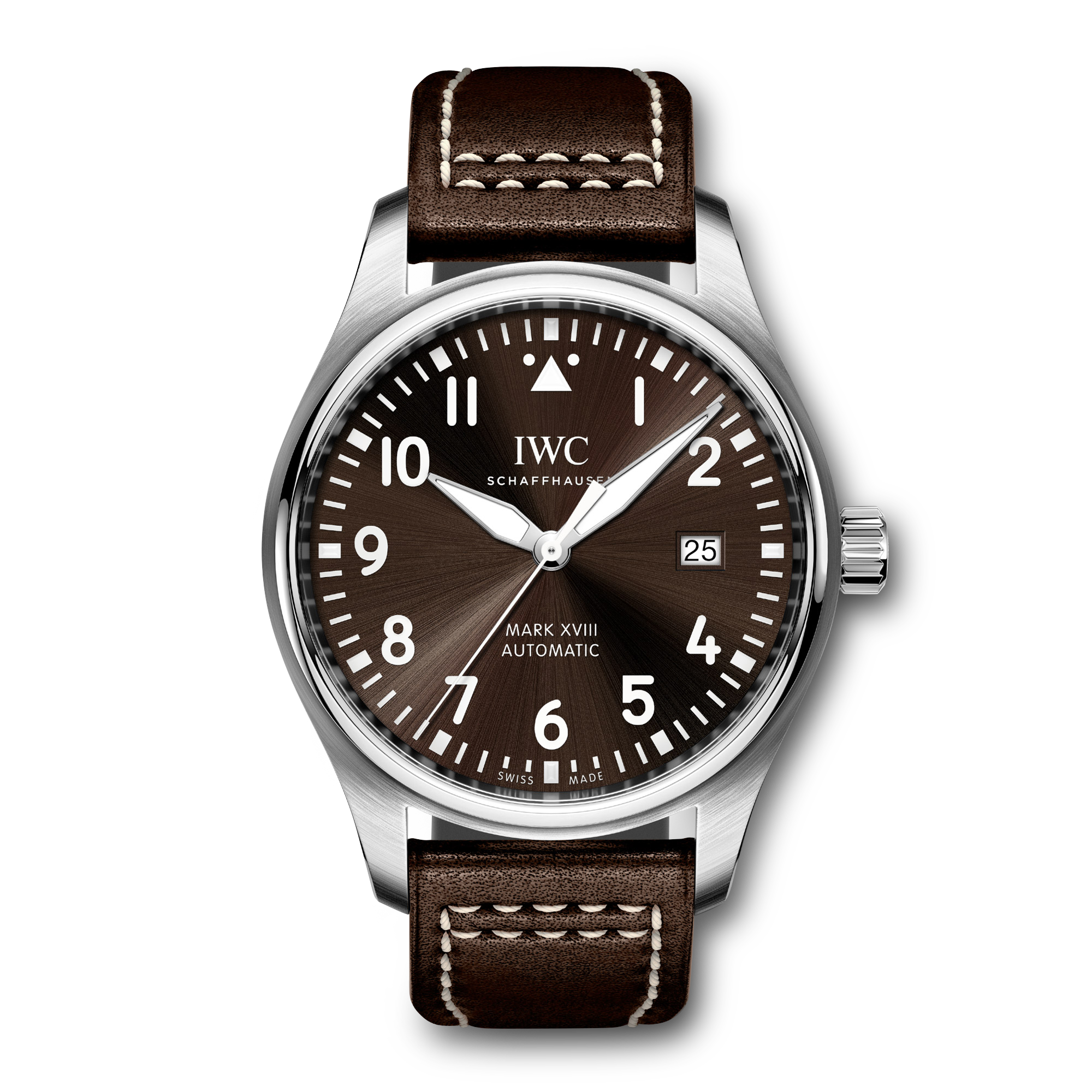 IWC Pilot's Mark XVIII 40mm, Brown Dial, Arabic Numerals_1
