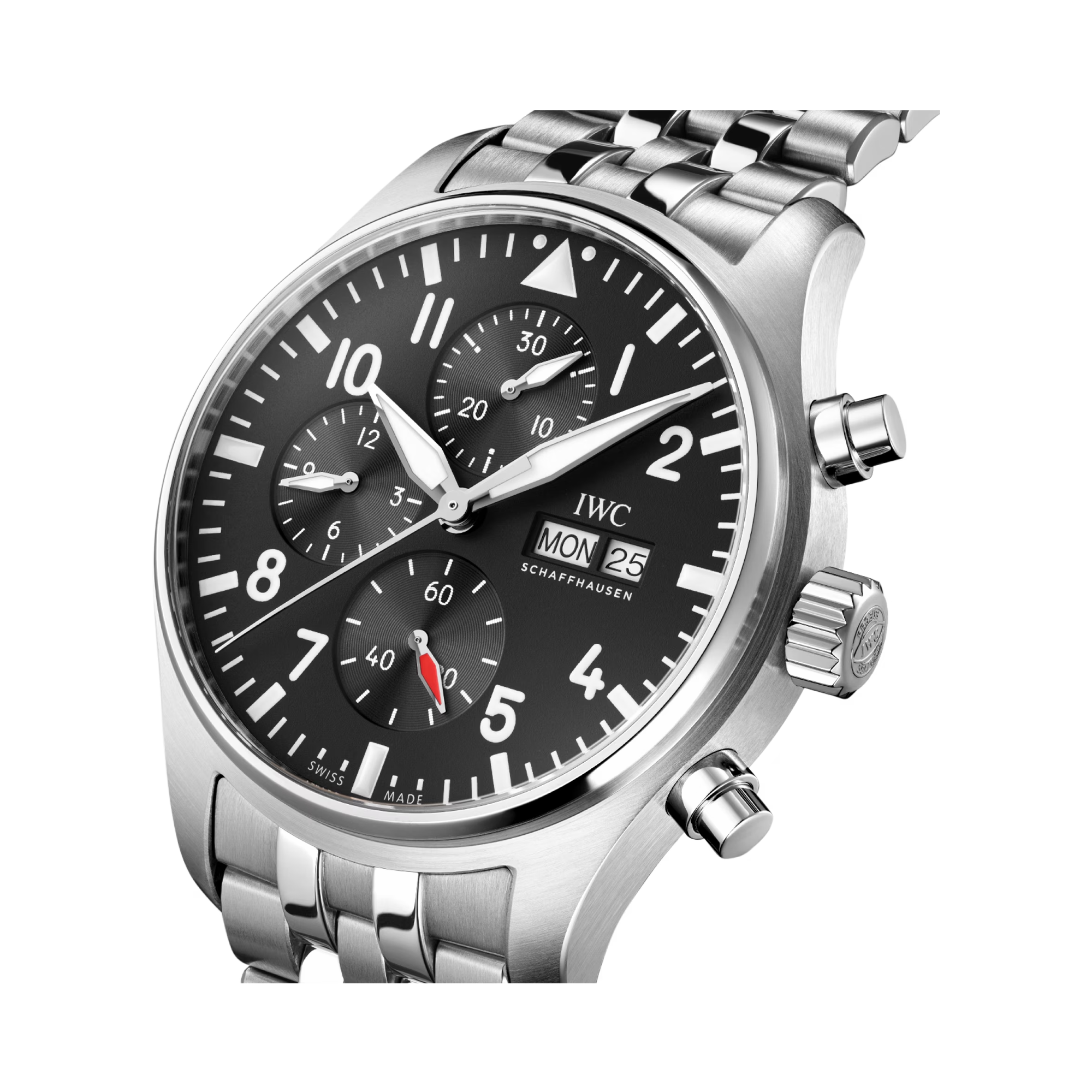 IWC Pilot's Chronograph 43mm, Black Dial, Arabic/Baton Numerals_3