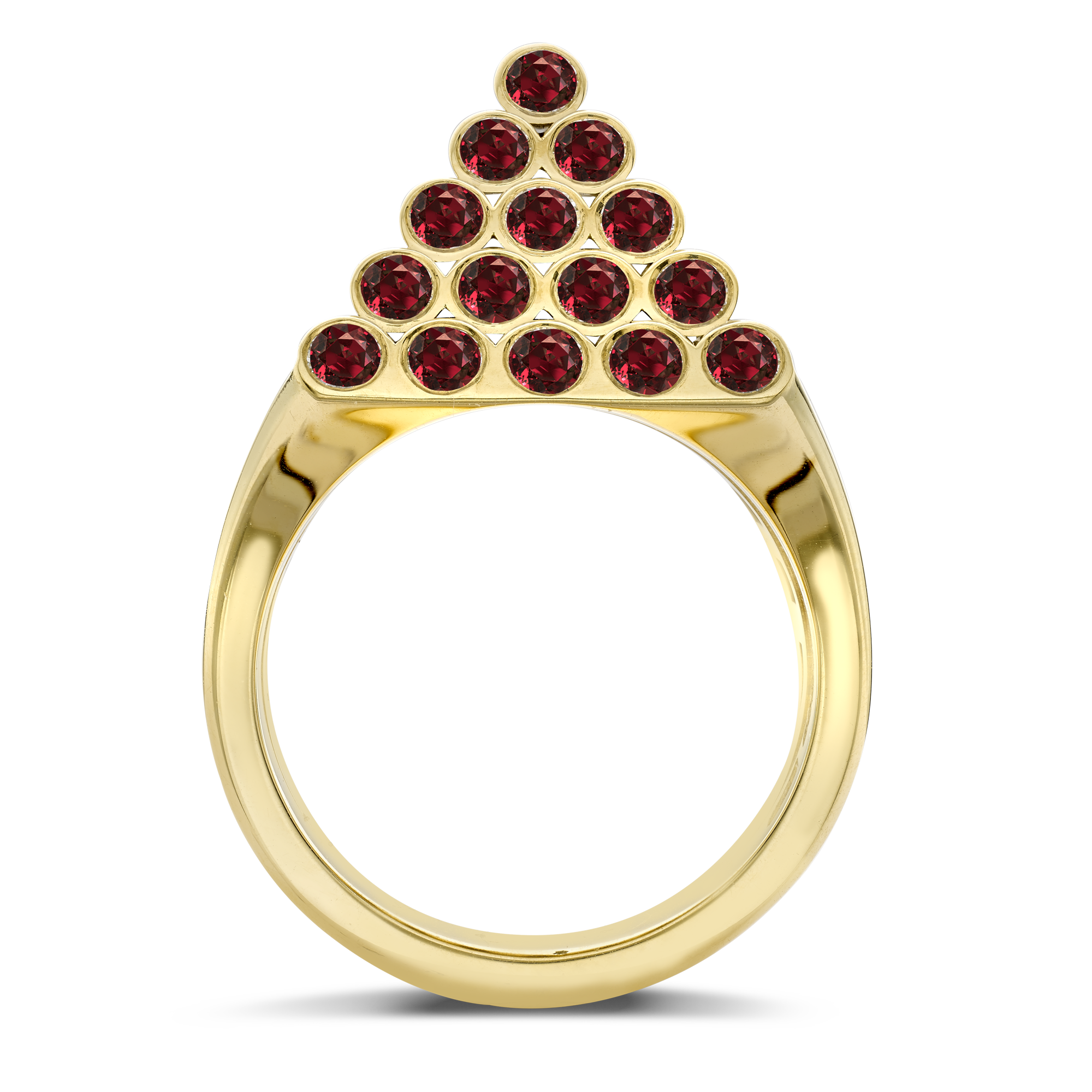 Eclipse 1.70ct Ruby Pyramid Ring Brilliant Cut, Rubover Set_3