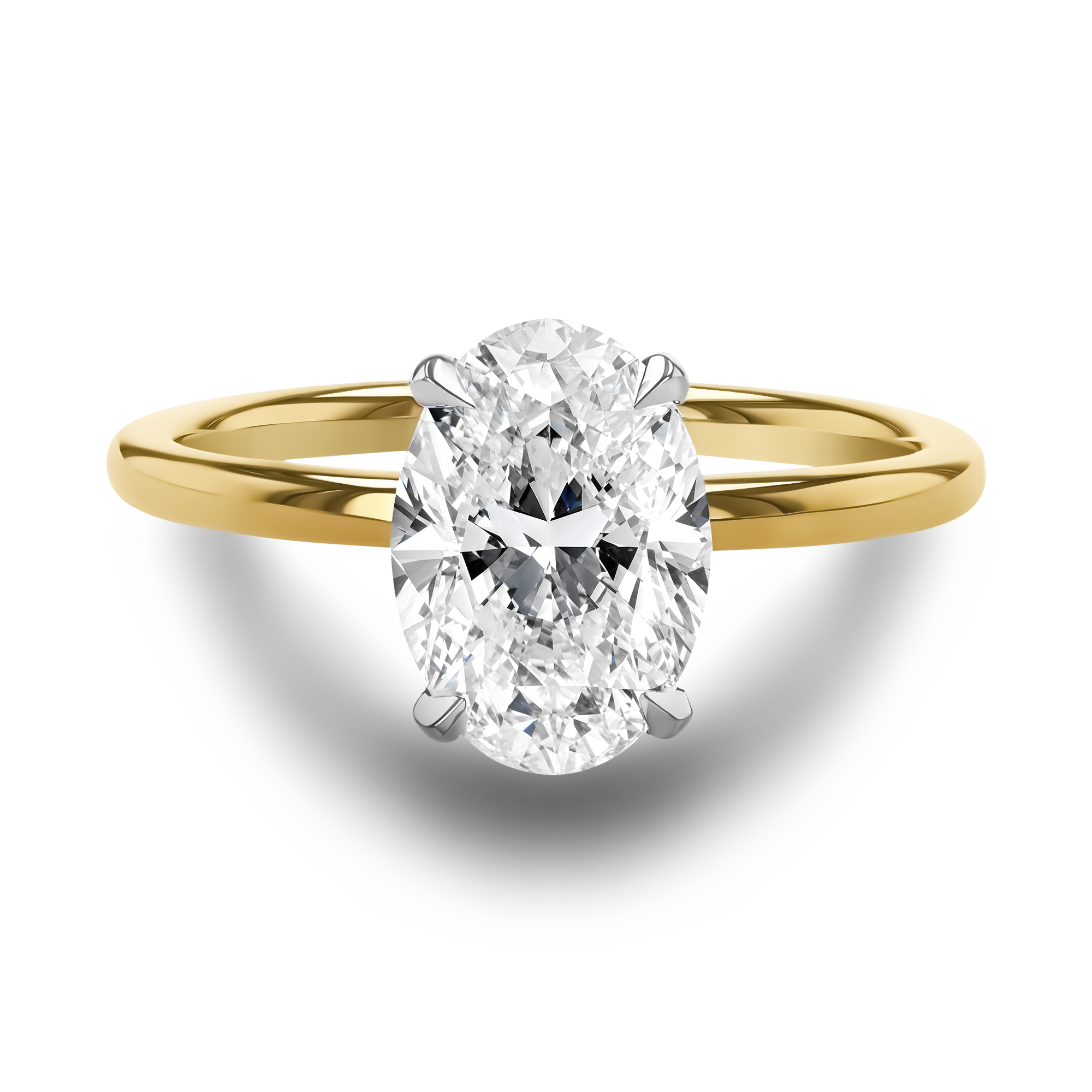 Classic 2.08ct Diamond Solitaire Ring Oval Cut, Claw Set_2