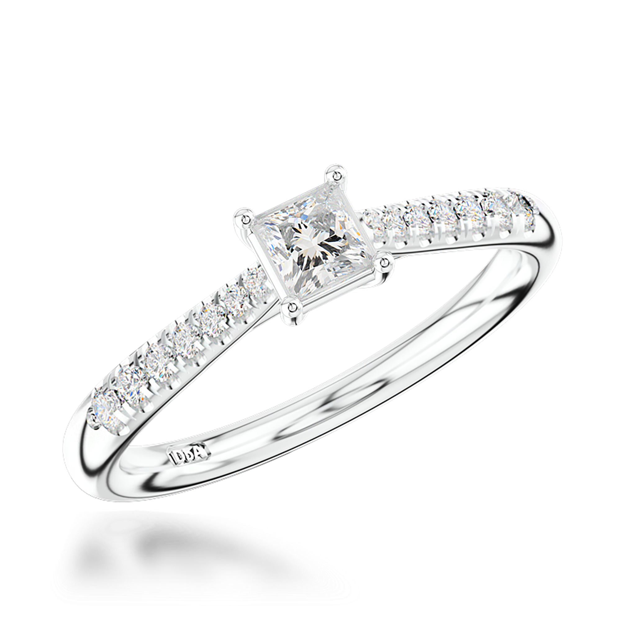 Celestial 0.30ct Diamond Solitaire Ring Princess Cut, Claw Set_1