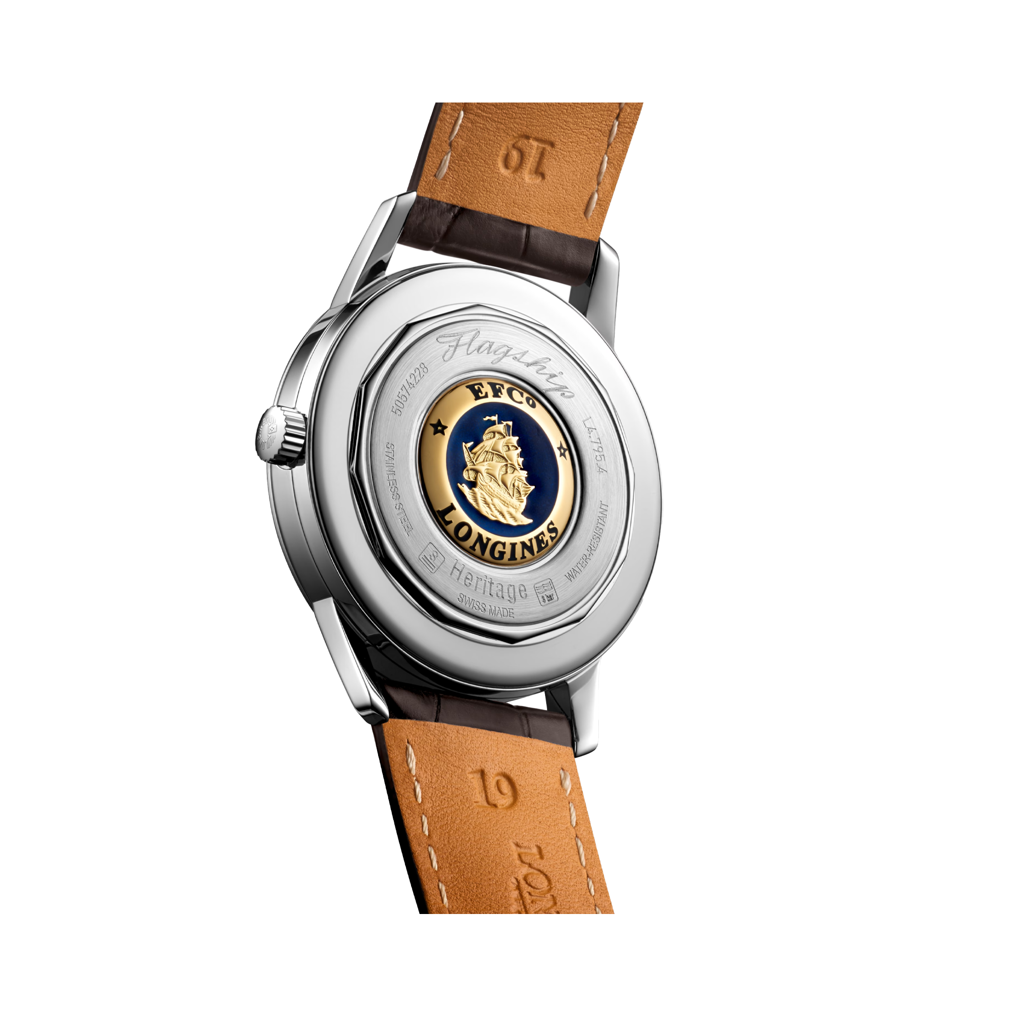 Longines Flagship Heritage 38.5mm, Silver Dial, Baton Numerals_3